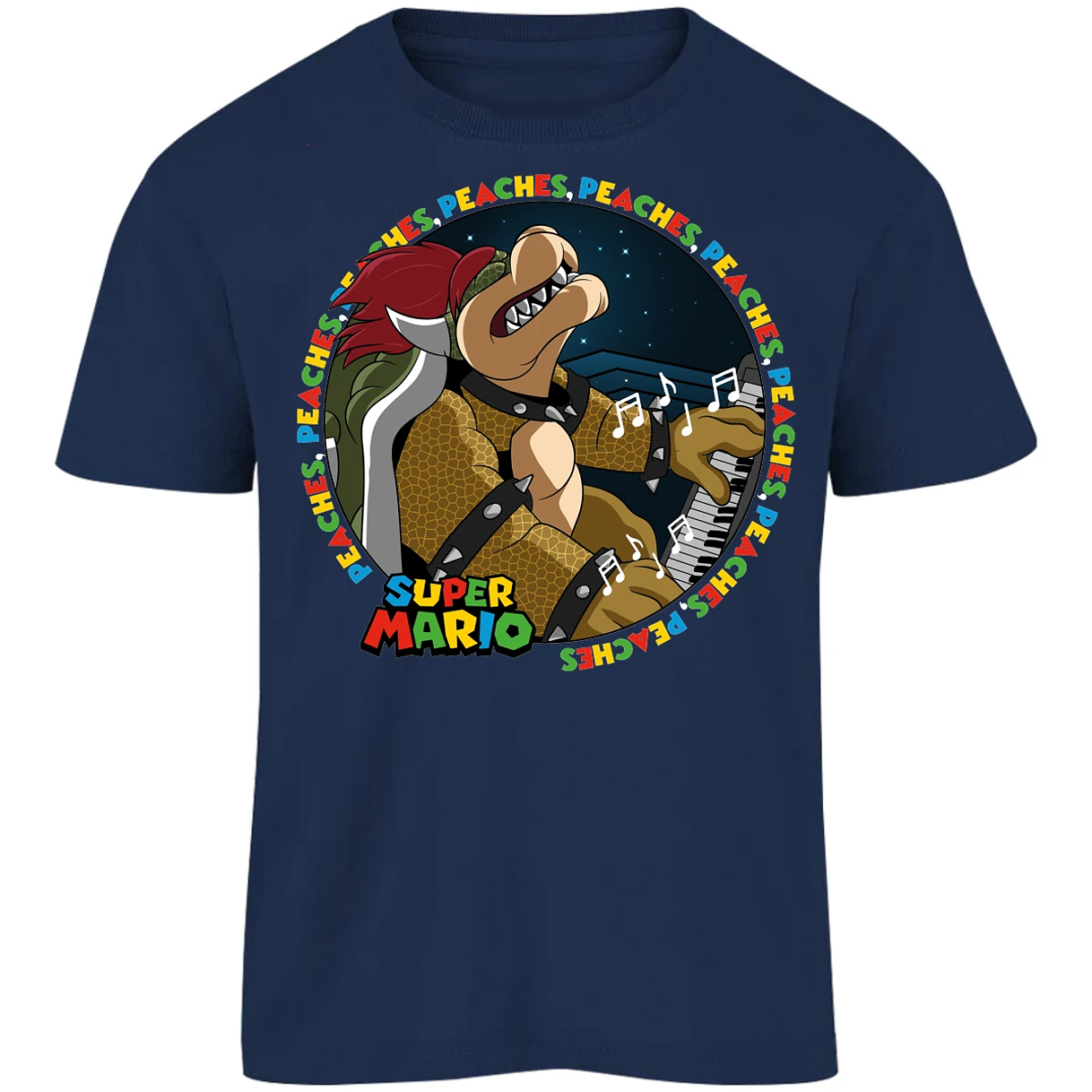 Playera Mario Bros Bowser Peaches para Niño 17