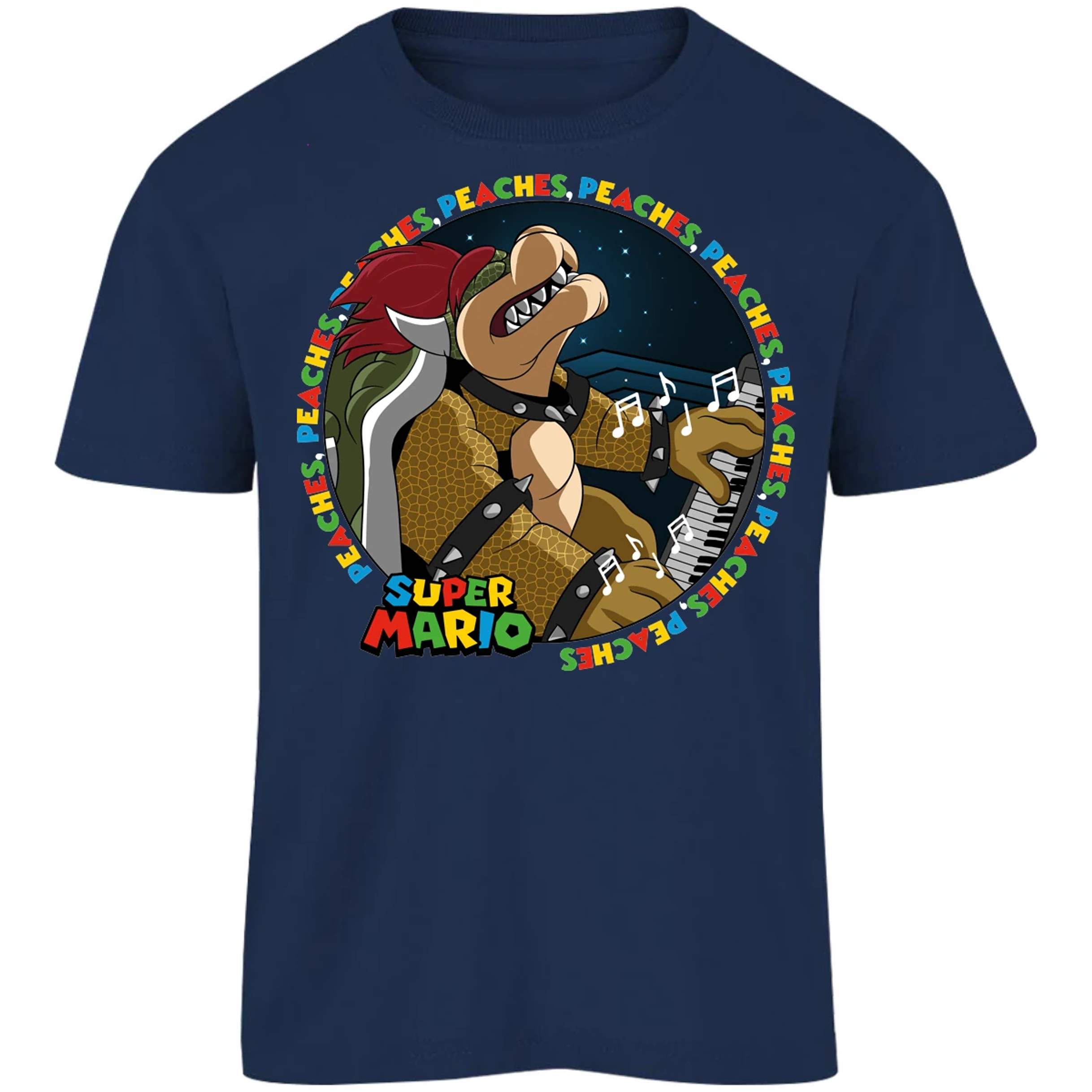 Playera Mario Bros Bowser Peaches para Niño 17
