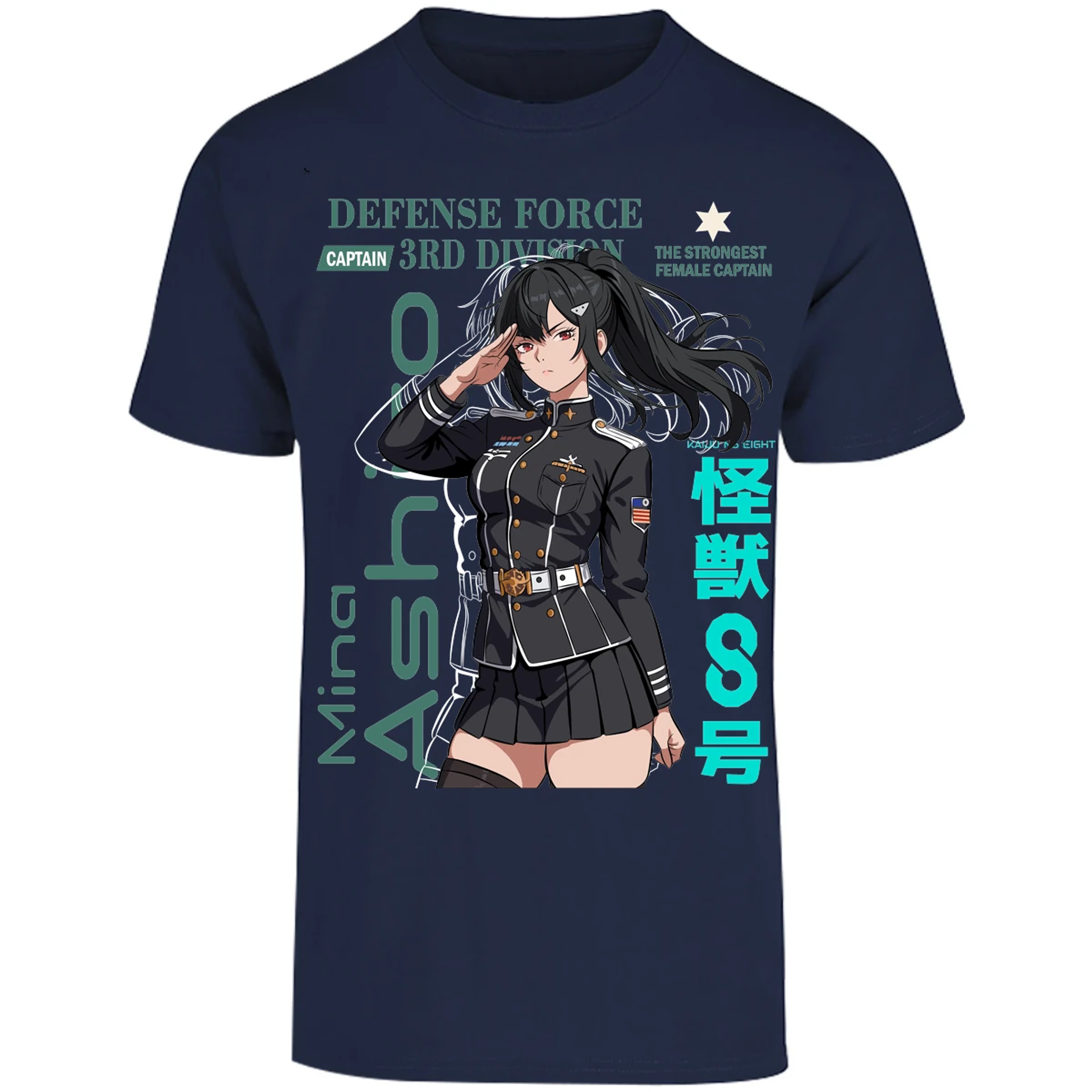Playera Kaiju 8 Mina Ashiro para Adulto 27