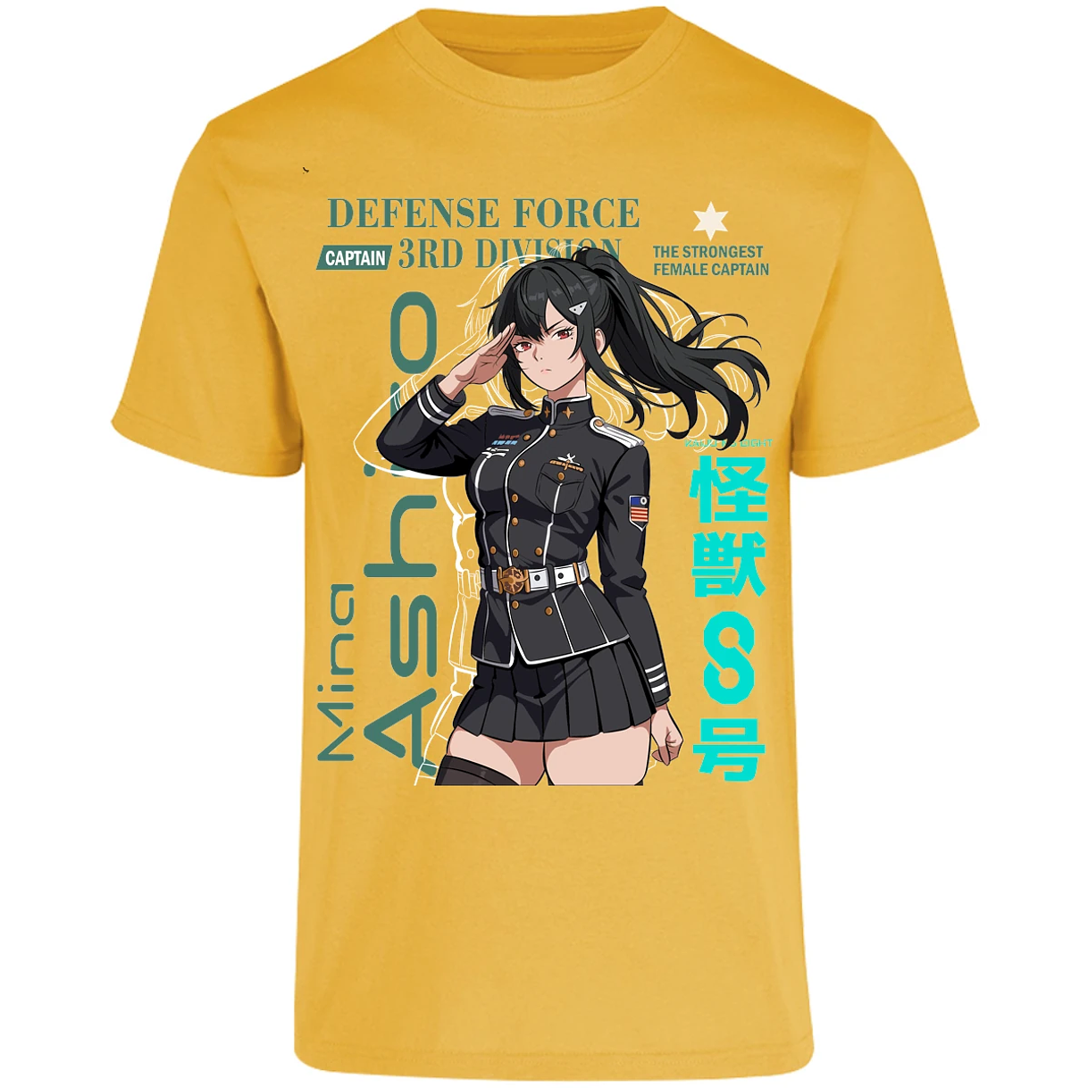 Playera Kaiju 8 Mina Ashiro para Adulto 30