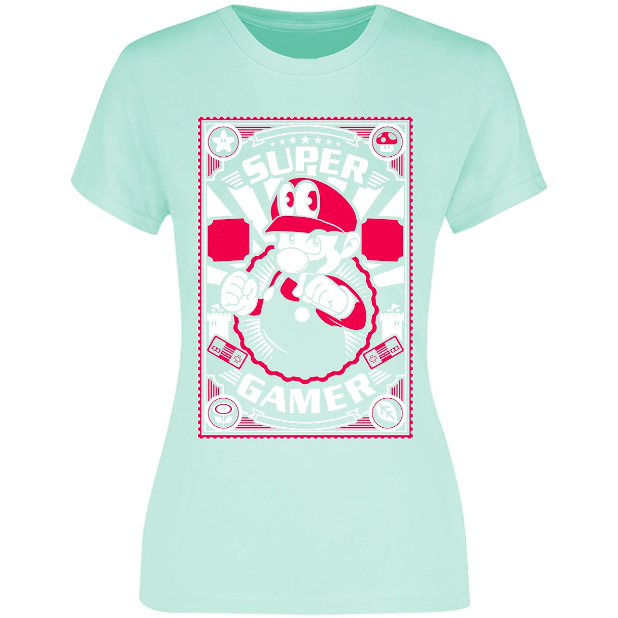 Blusa Mario Bros Mario Gamer Blusa para Mujer 4