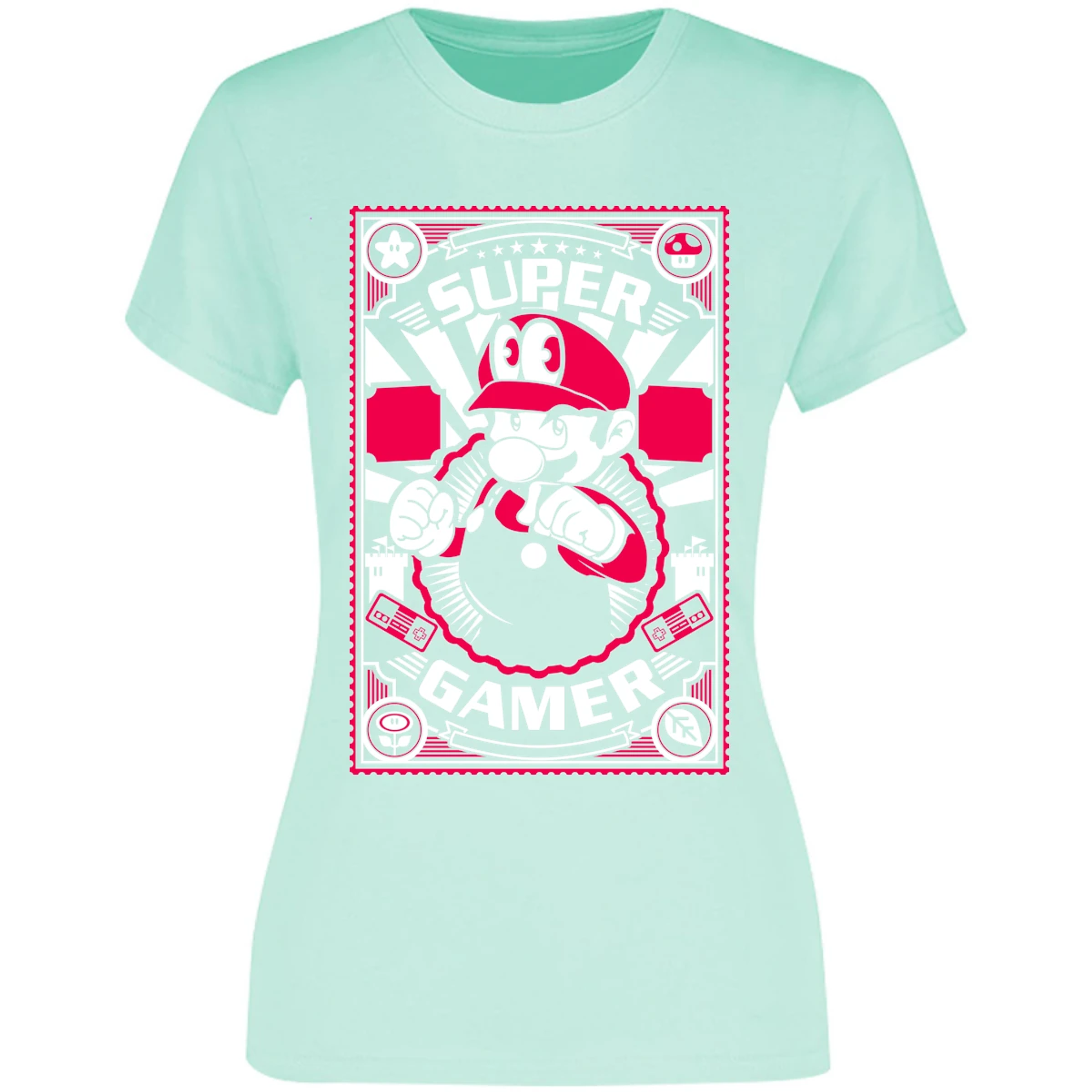 Blusa Mario Bros Mario Gamer Blusa para Mujer 4
