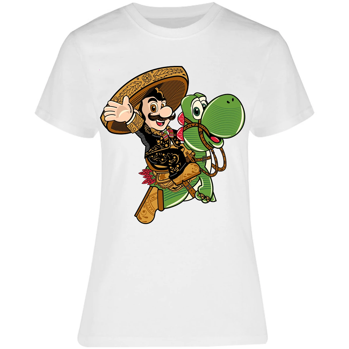 Blusa Mario Bros Mario Mariachi Blusa para Mujer 17