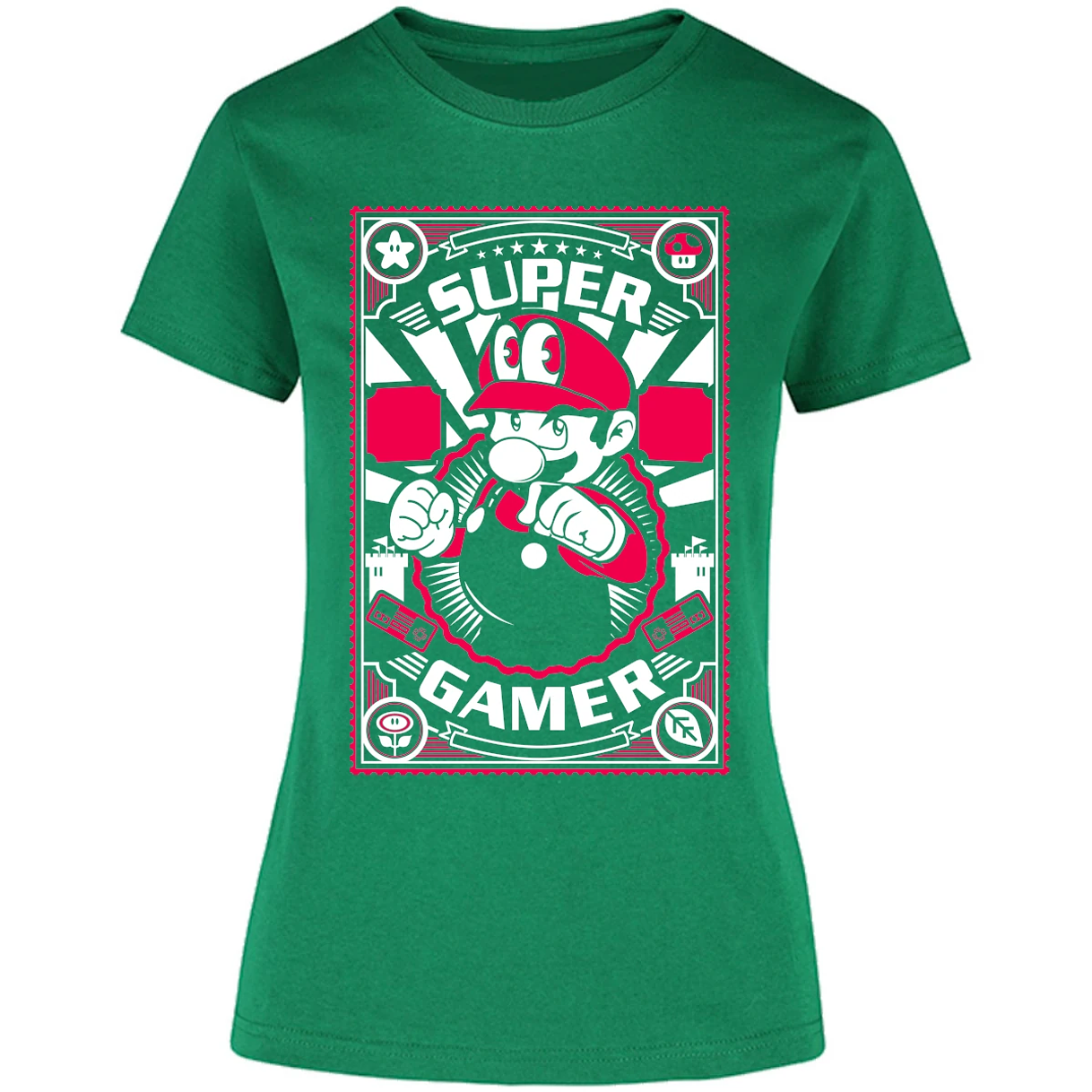 Blusa Mario Bros Mario Gamer Blusa para Mujer 8