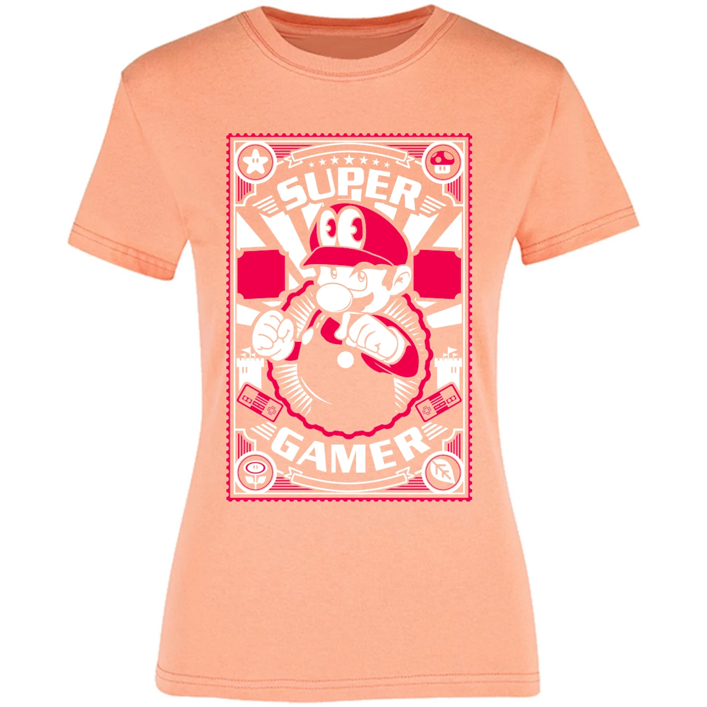 Blusa Mario Bros Mario Gamer Blusa para Mujer 10