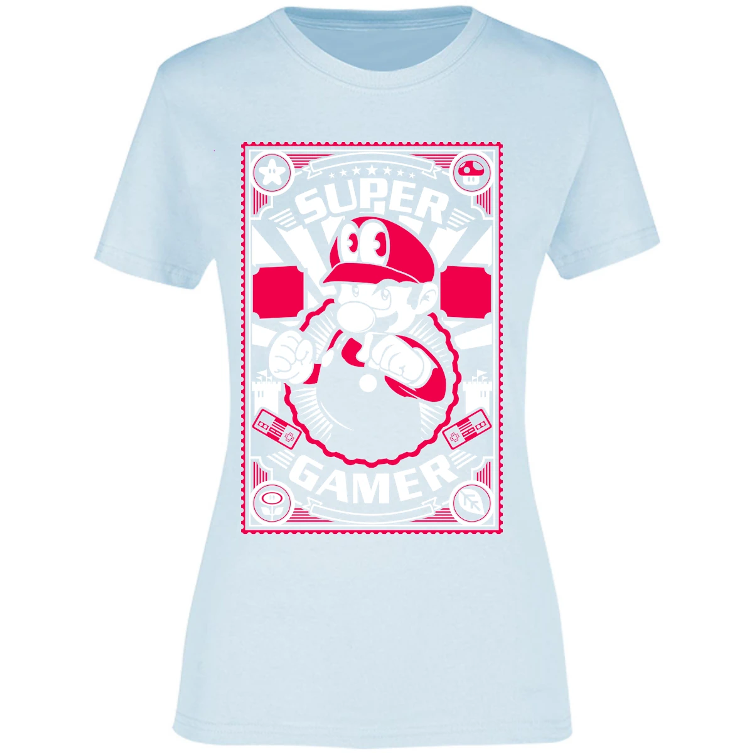 Blusa Mario Bros Mario Gamer Blusa para Mujer 15