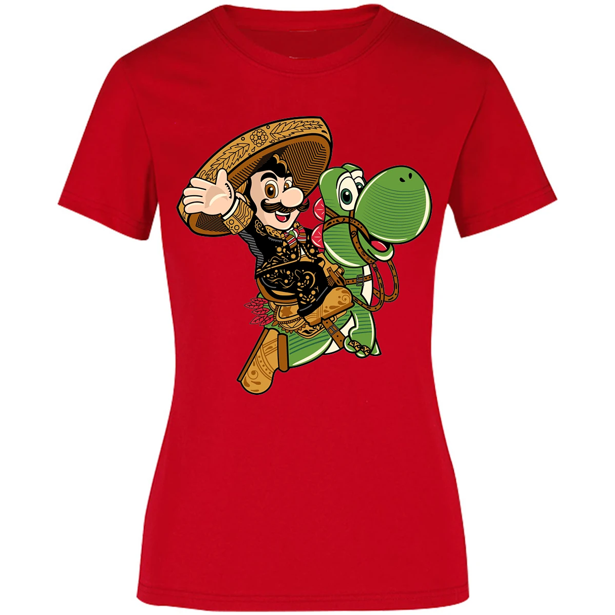 Blusa Mario Bros Mario Mariachi Blusa para Mujer 12