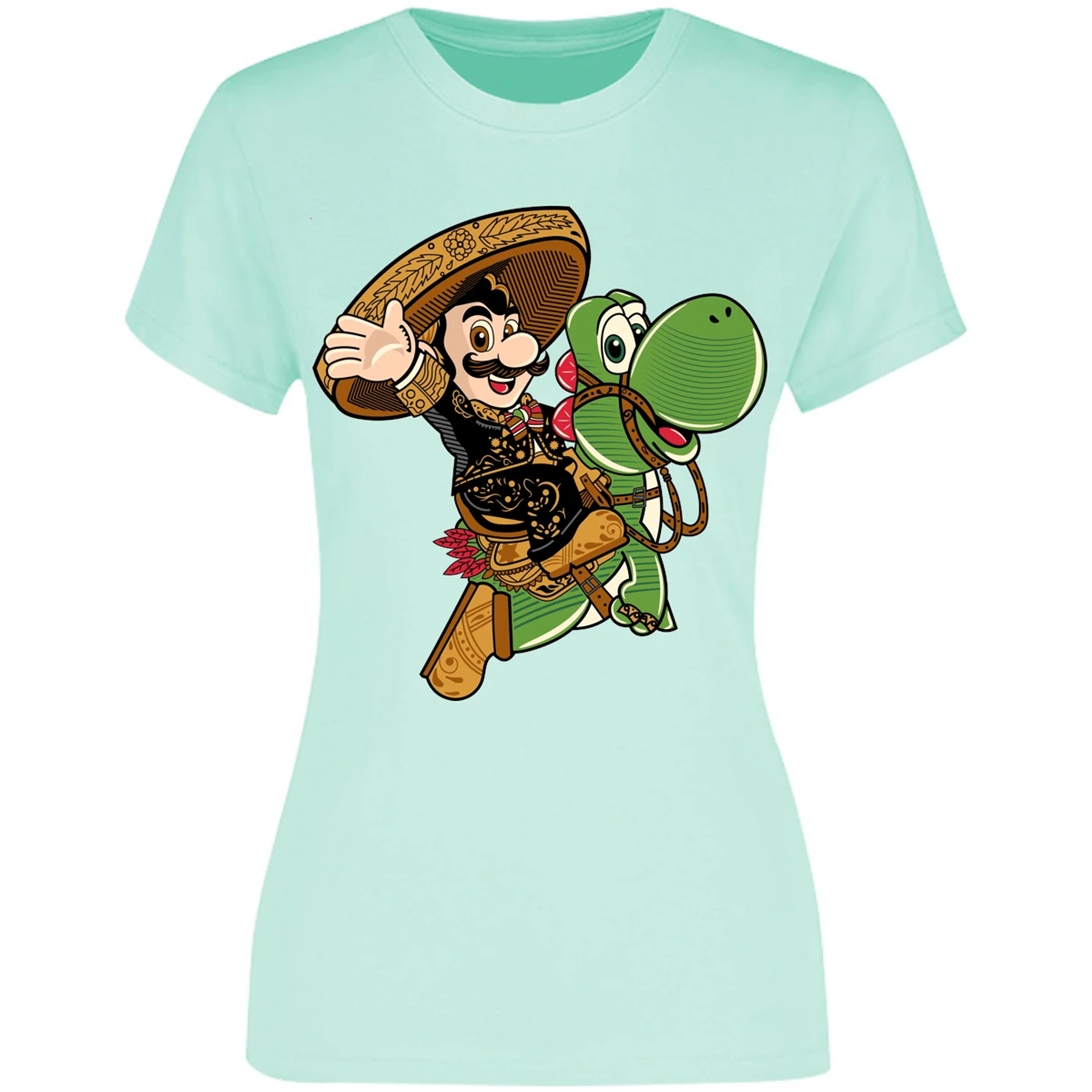 Blusa Mario Bros Mario Mariachi Blusa para Mujer 9