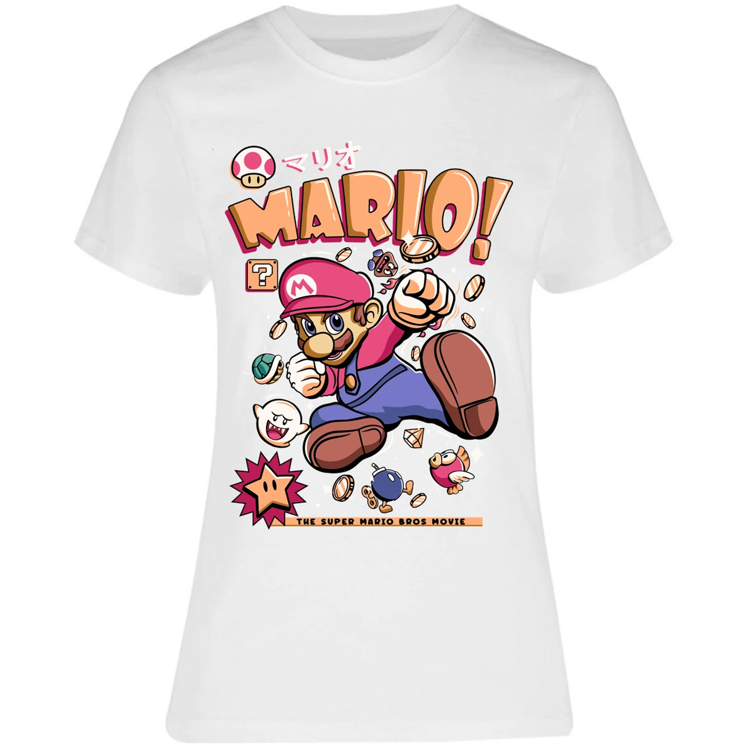 Blusa Mario Bros Mario Tee Blusa para Mujer 11