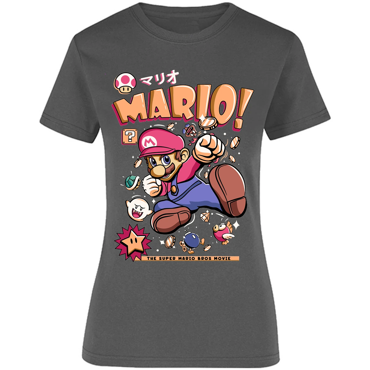 Blusa Mario Bros Mario Tee Blusa para Mujer 13