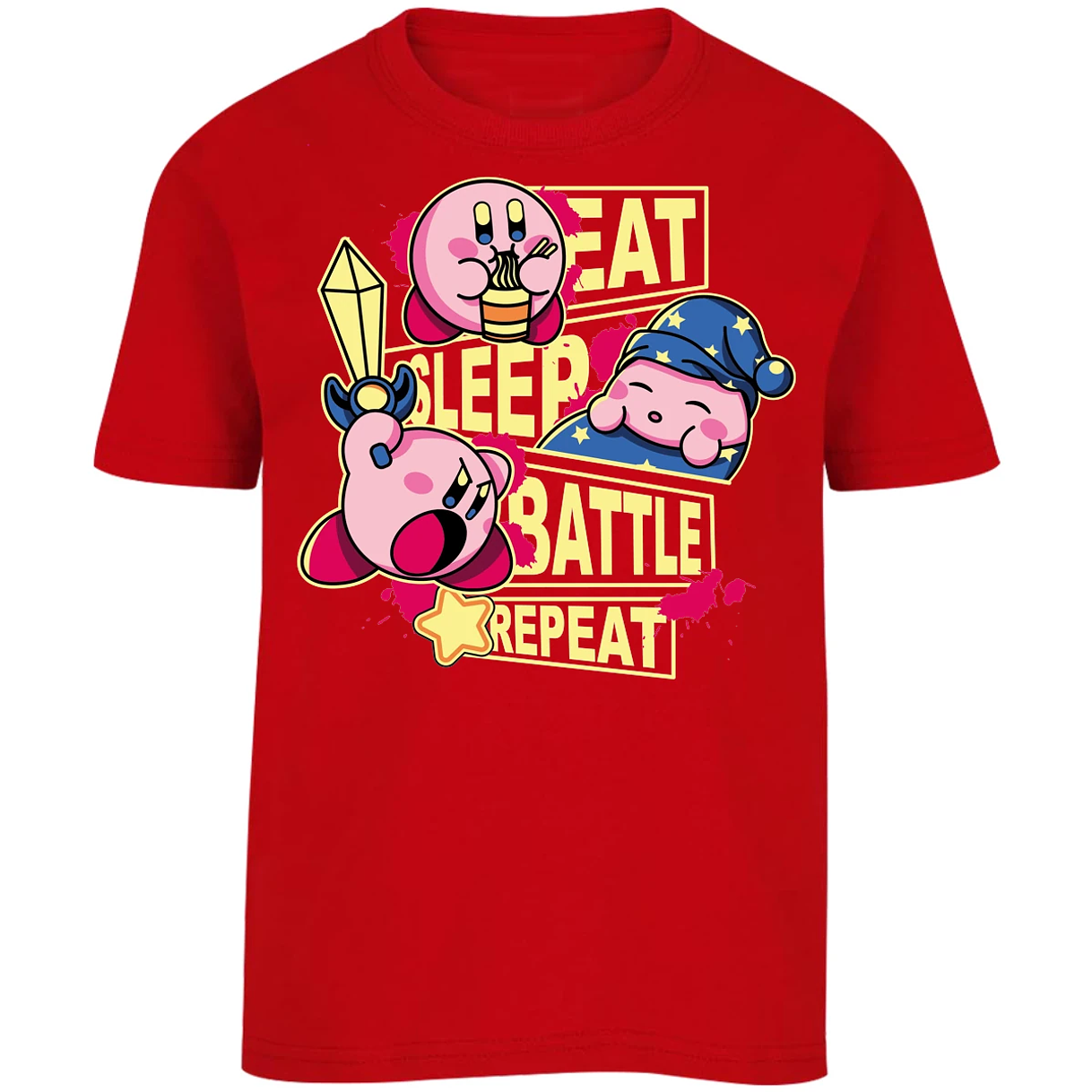 Playera Mario Bros Kirby para Niño 7