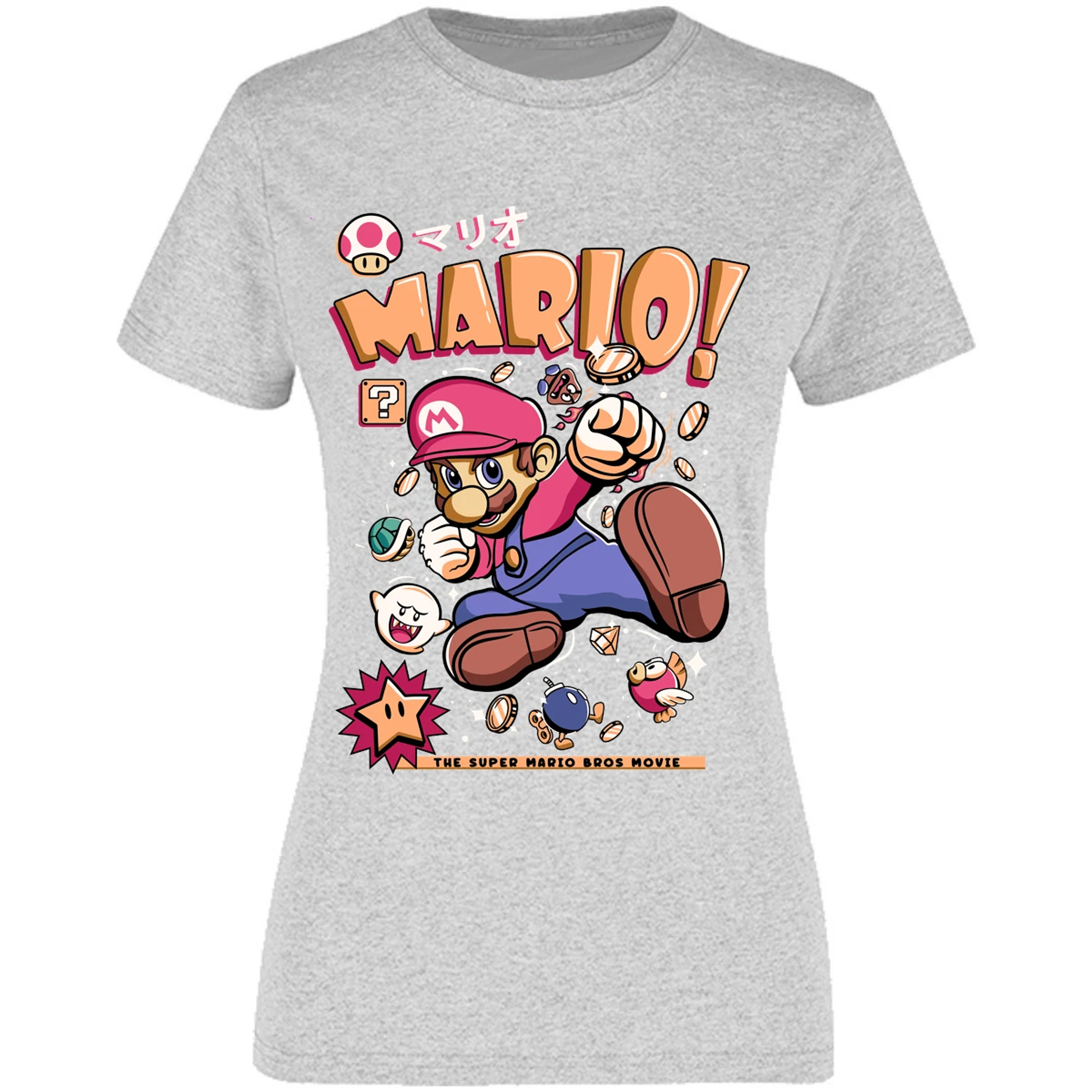 Blusa Mario Bros Mario Tee Blusa para Mujer 14