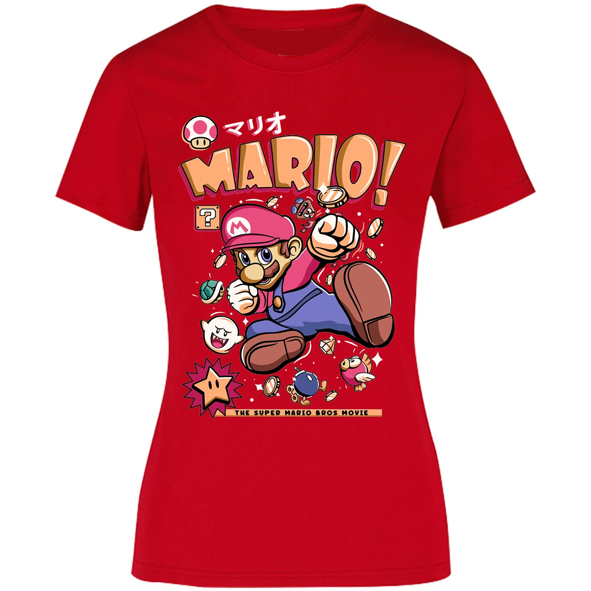 Blusa Mario Bros Mario Tee Blusa para Mujer 16