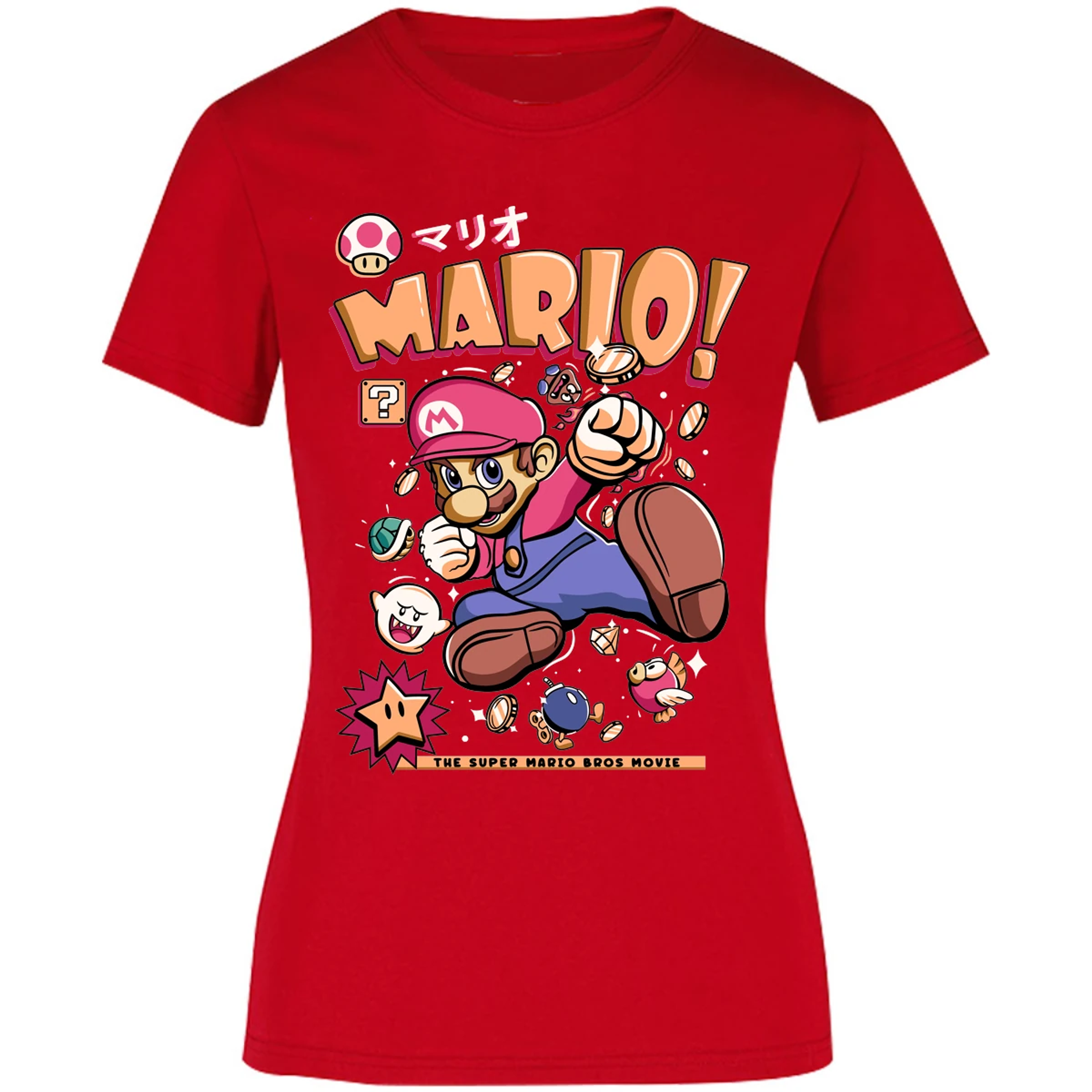Blusa Mario Bros Mario Tee Blusa para Mujer 16