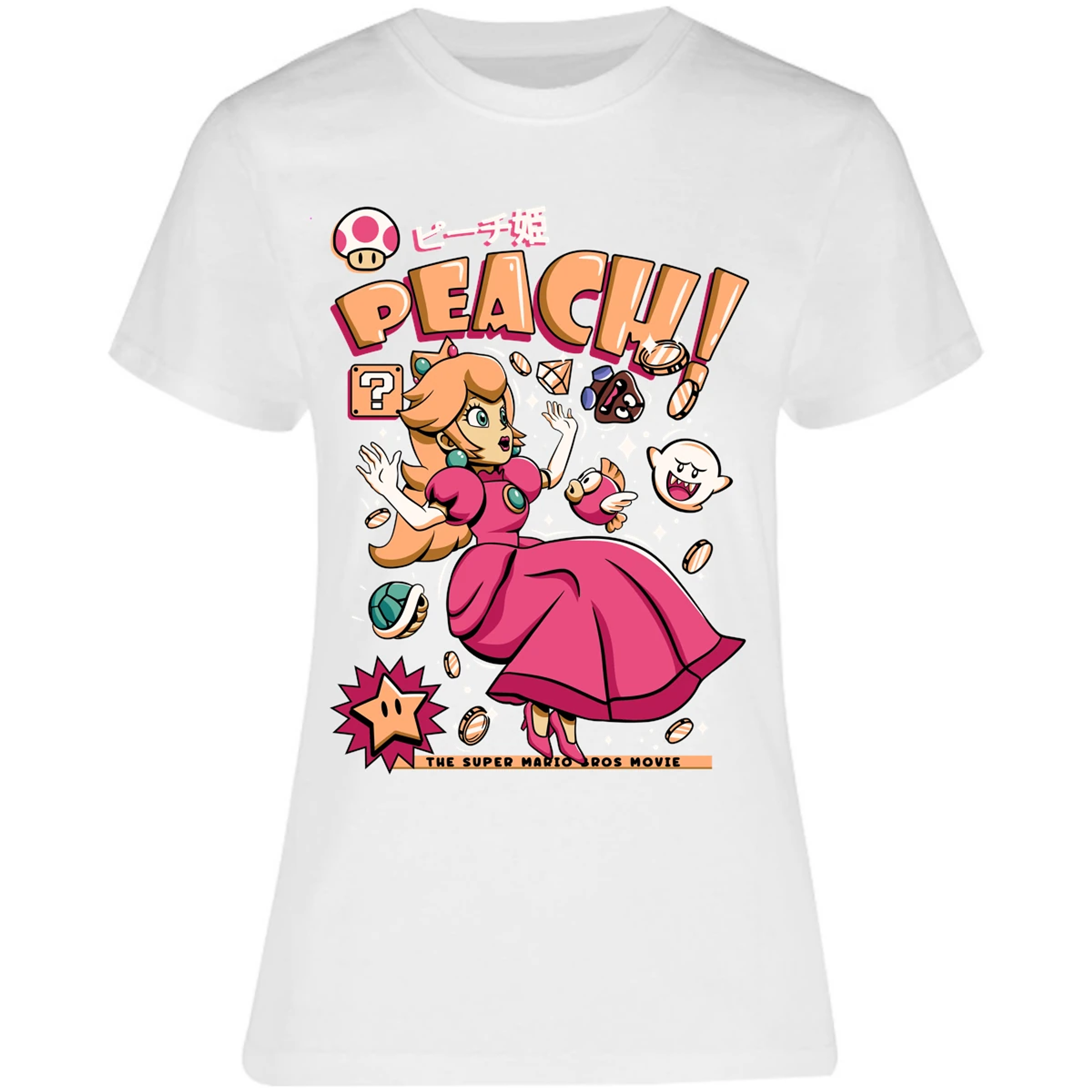 Blusa Mario Bros Peach Tee Blusa para Mujer 8