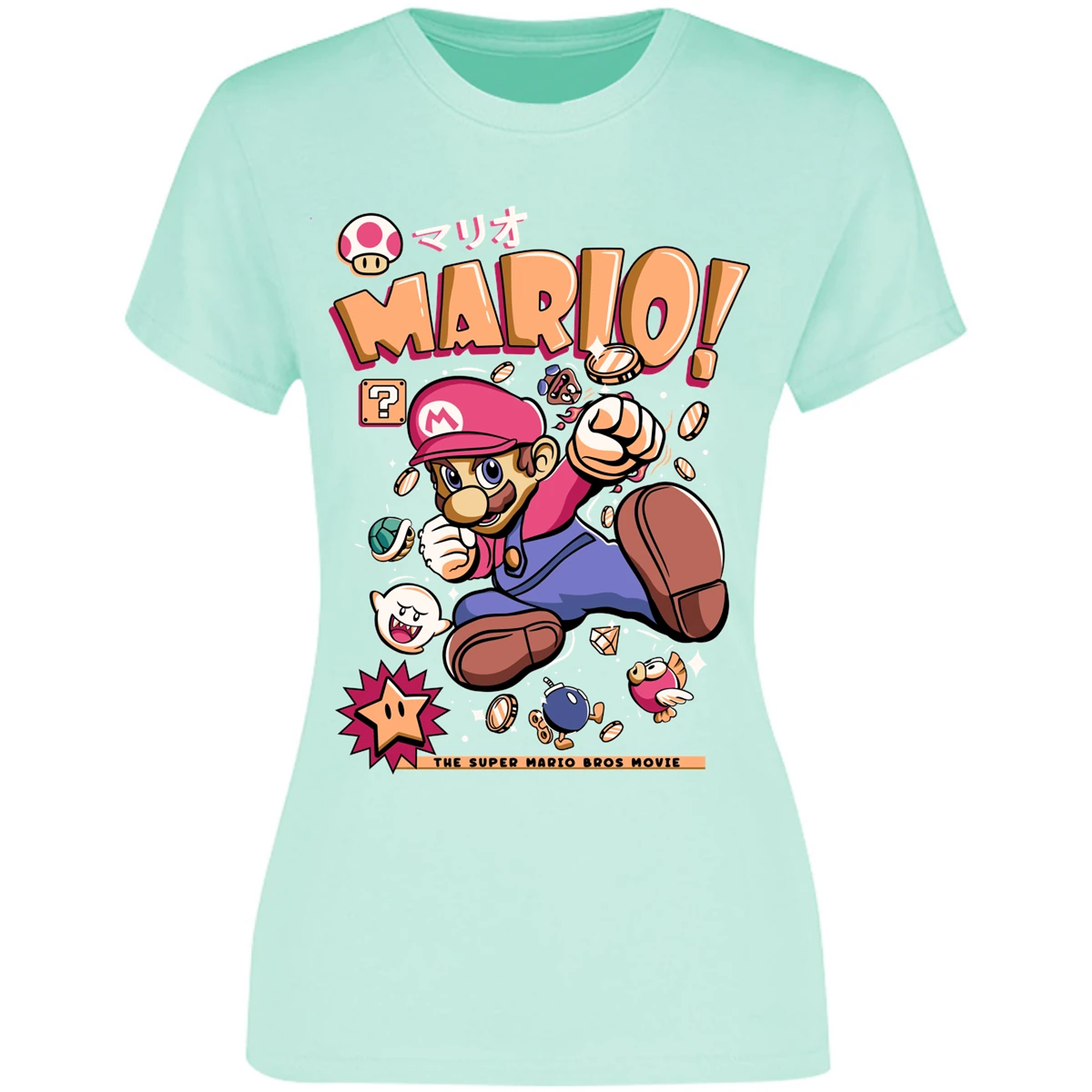 Blusa Mario Bros Mario Tee Blusa para Mujer 6