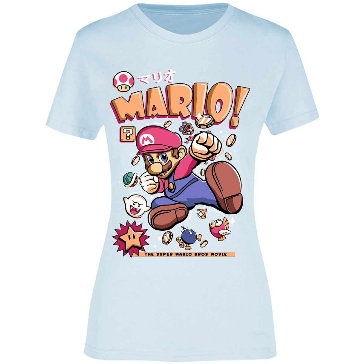 Blusa Mario Bros Mario Tee Blusa para Mujer 7