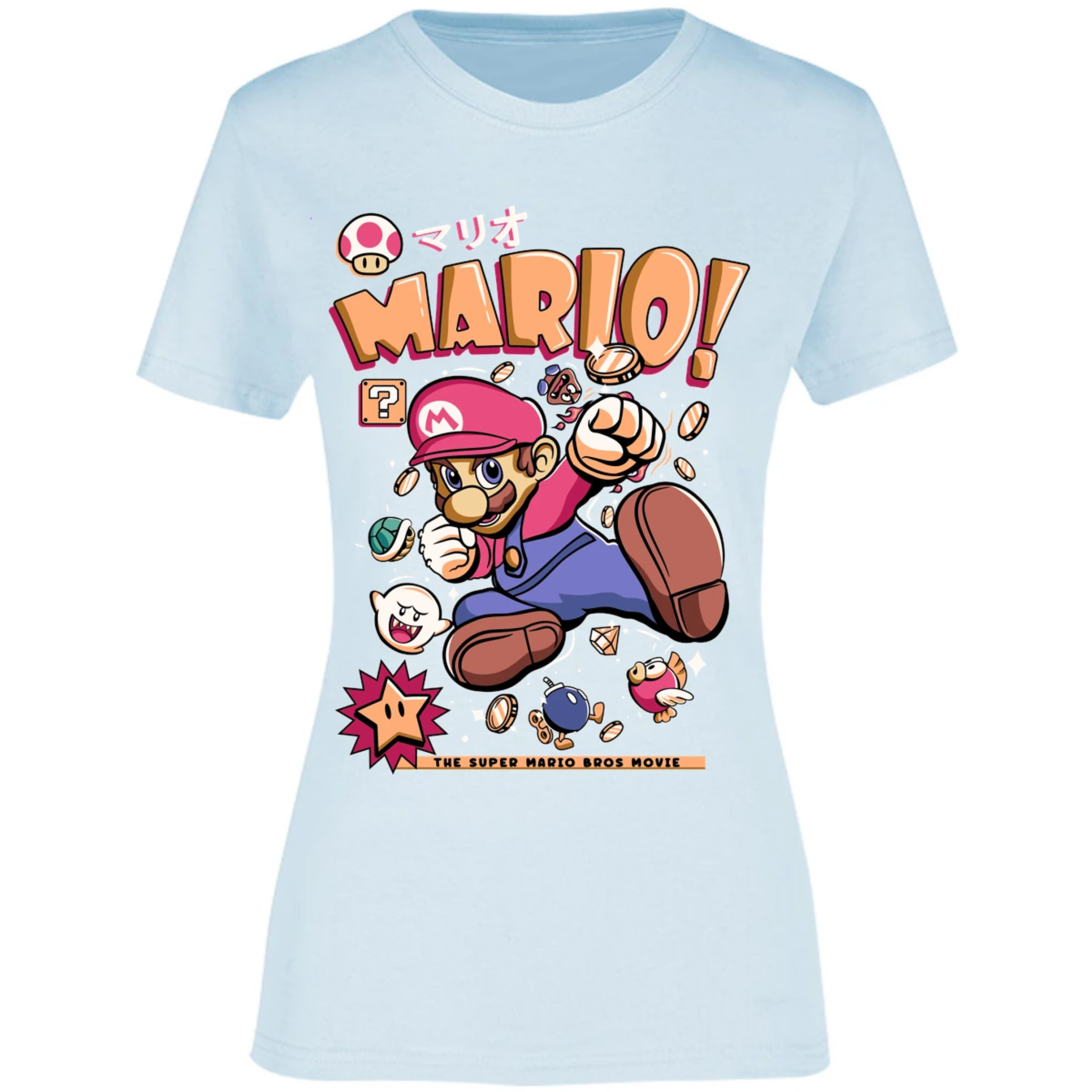 Blusa Mario Bros Mario Tee Blusa para Mujer 7