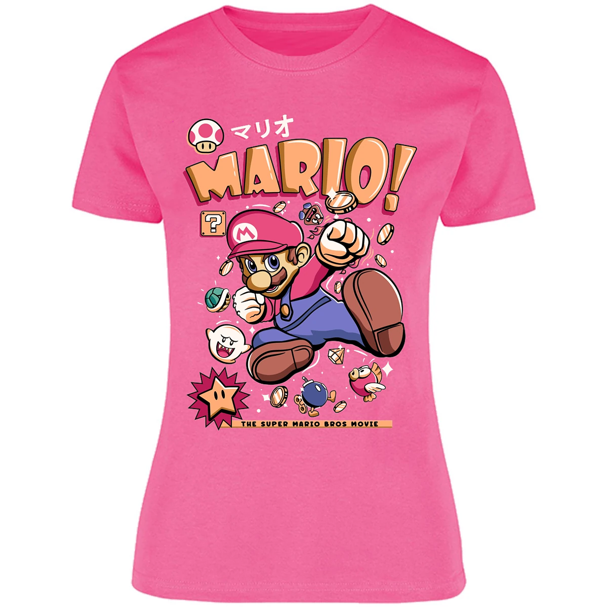 Blusa Mario Bros Mario Tee Blusa para Mujer 10