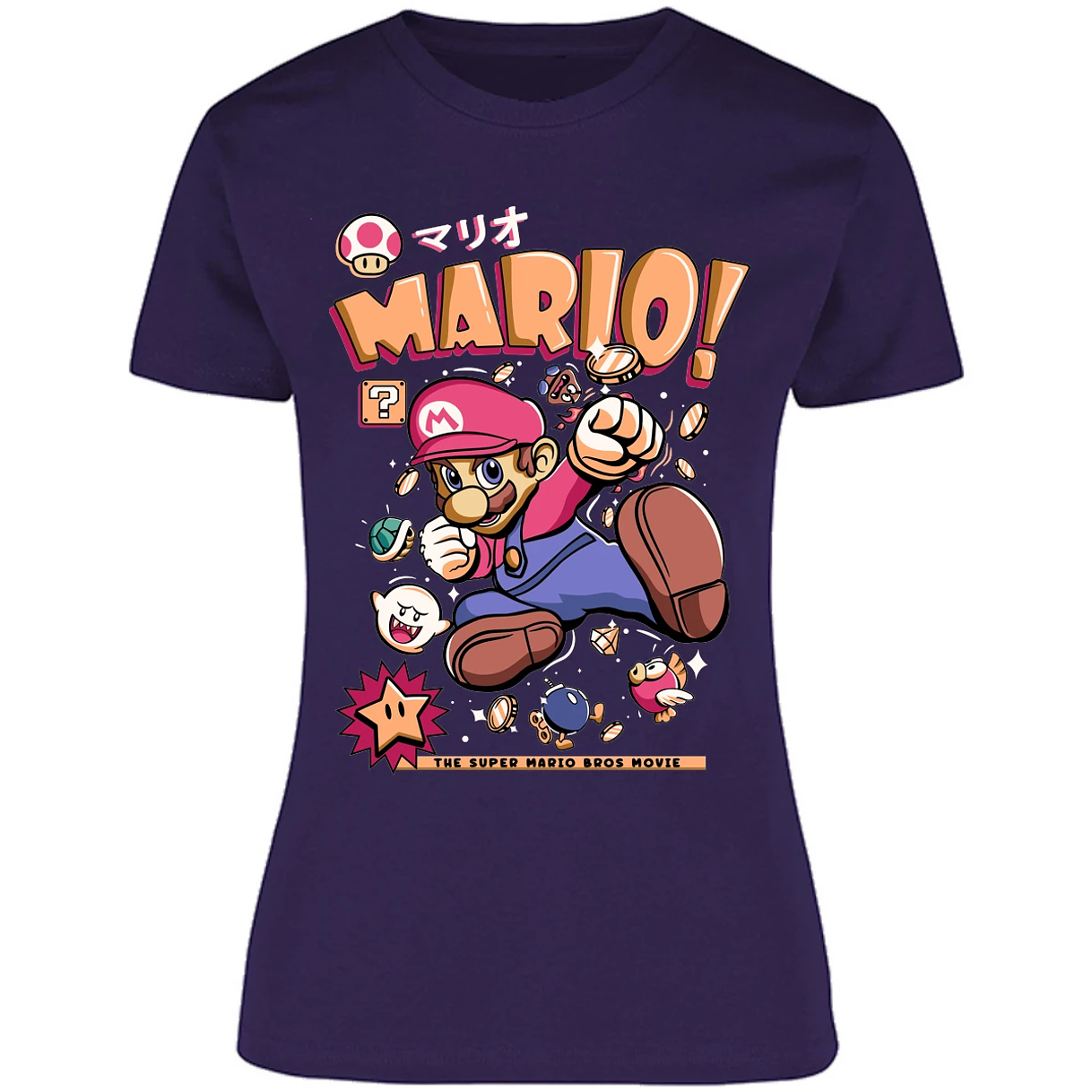 Blusa Mario Bros Mario Tee Blusa para Mujer 12