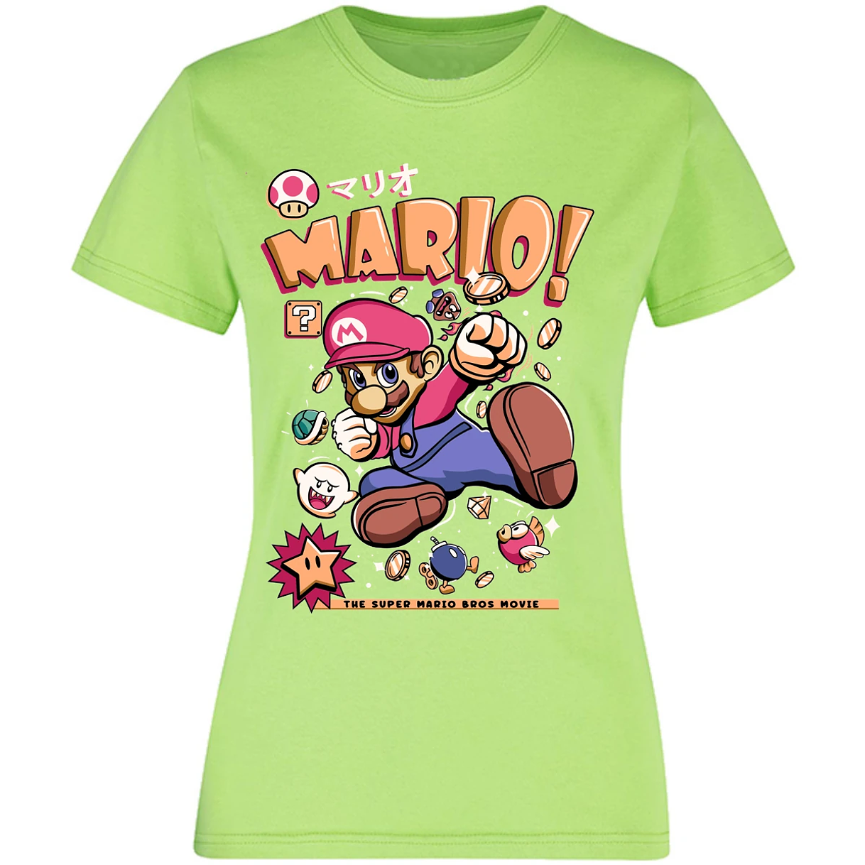 Blusa Mario Bros Mario Tee Blusa para Mujer 17