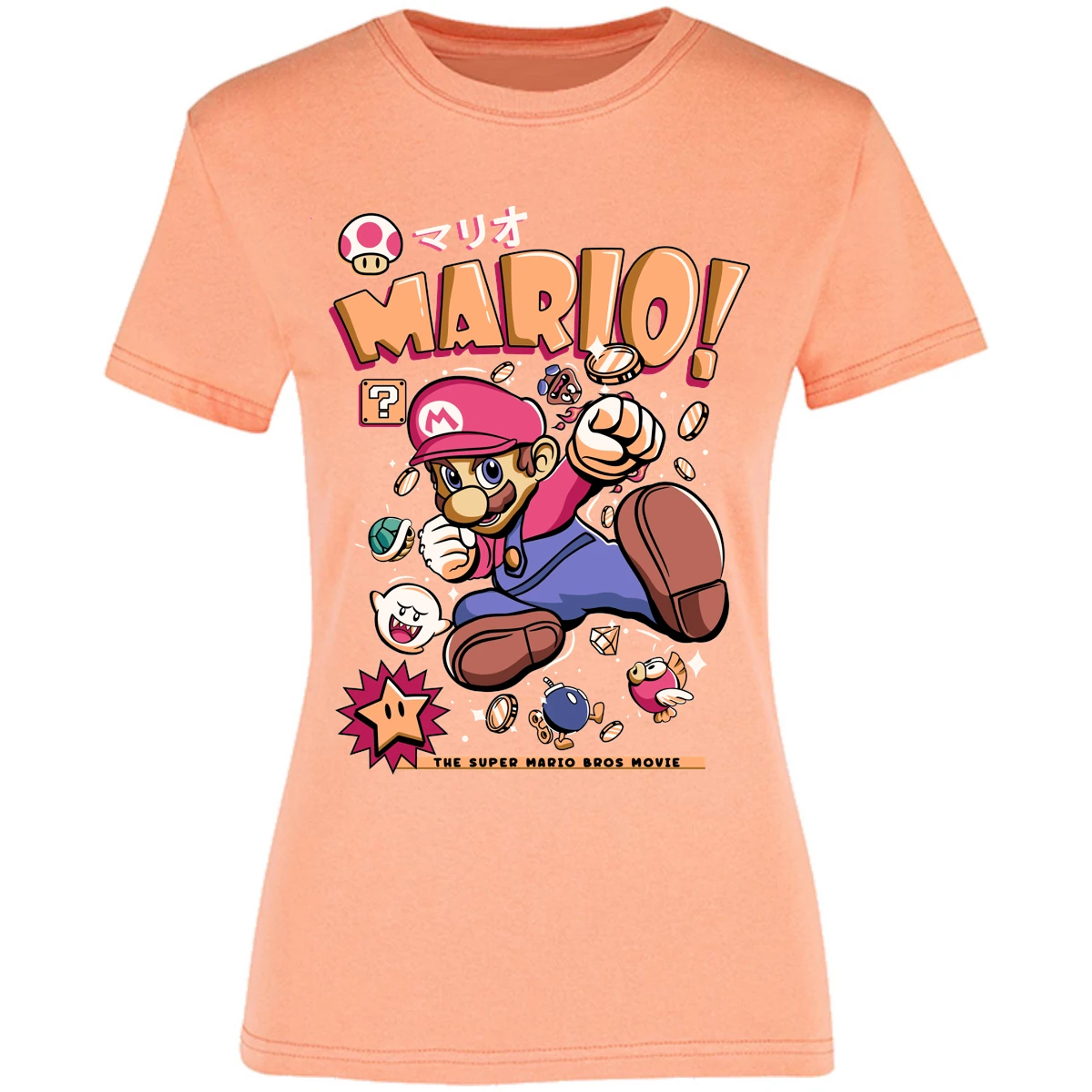 Blusa Mario Bros Mario Tee Blusa para Mujer 18