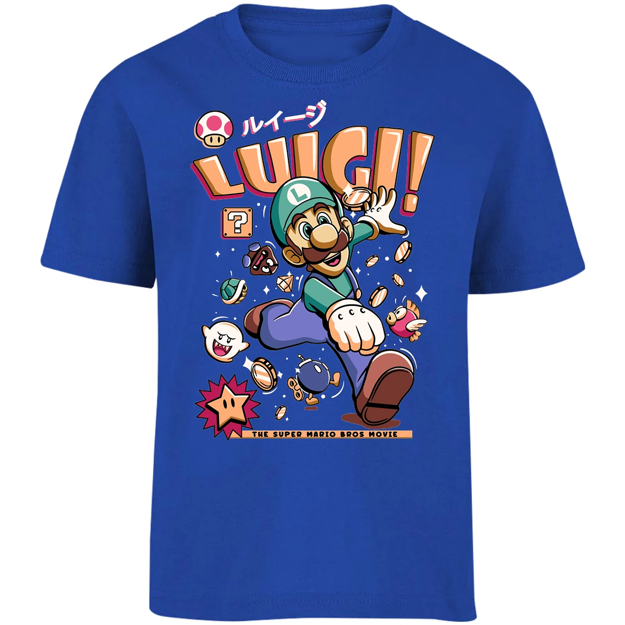 Playera Mario Bros Luigi Tee para Niño 10