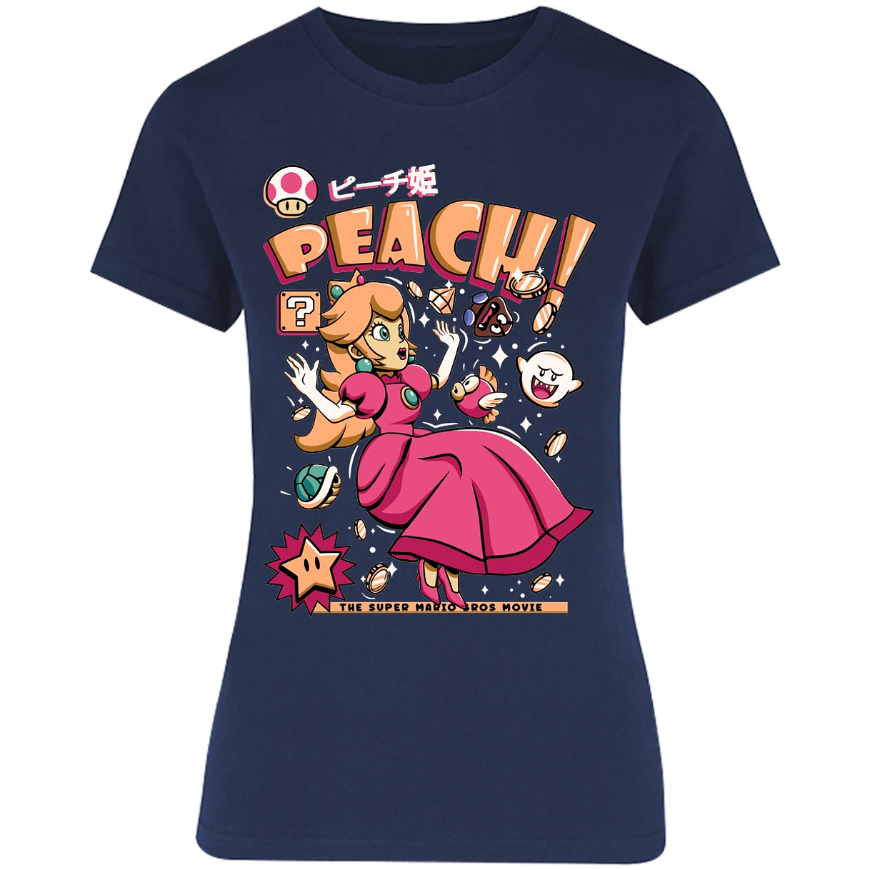 Blusa Mario Bros Peach Tee Blusa para Mujer 1