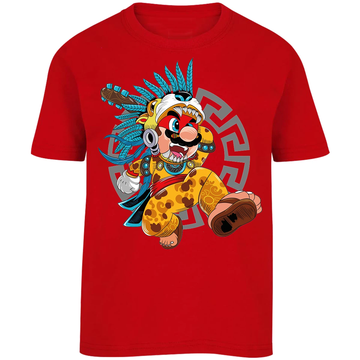 Playera Mario Bros Mario Azteca para Niño 1