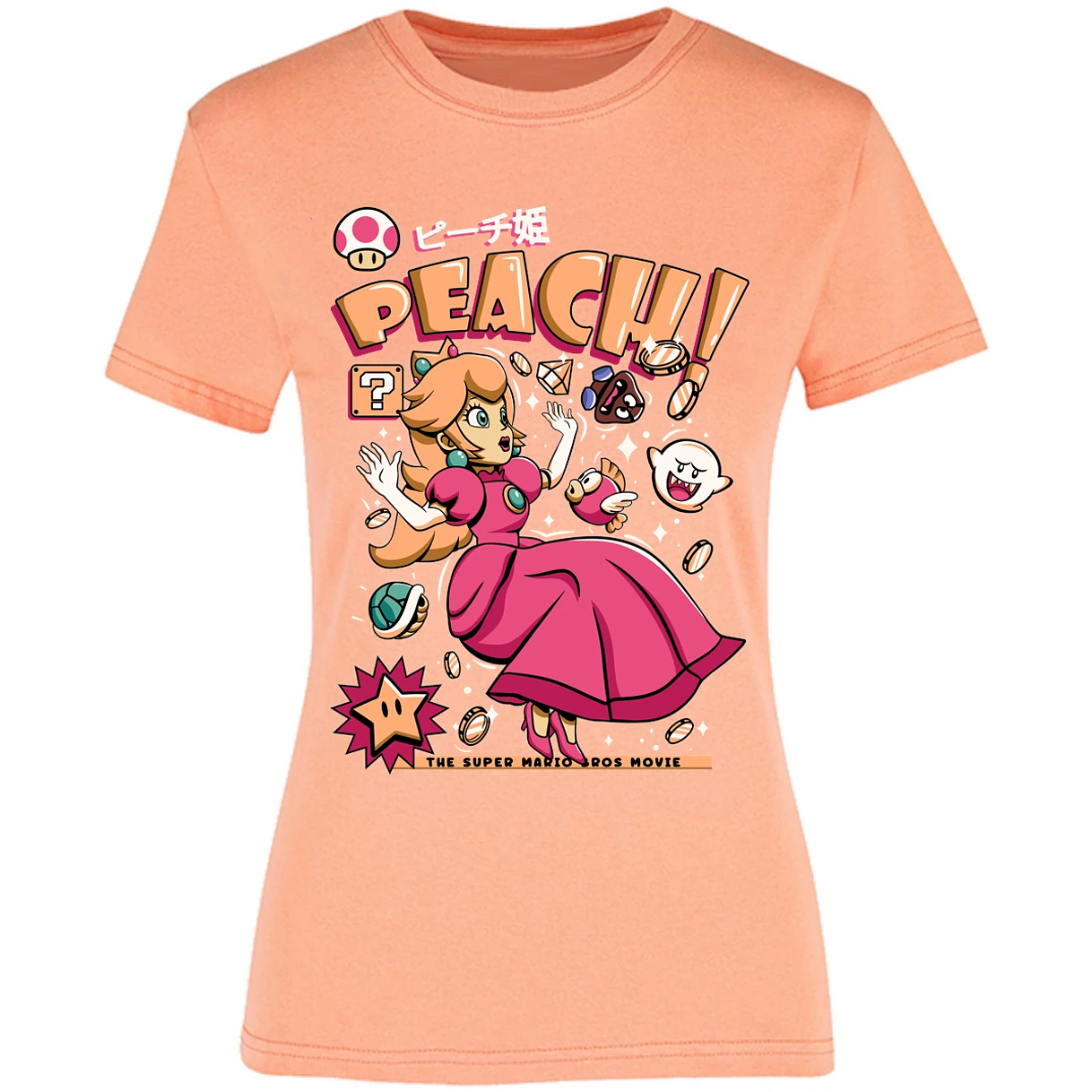 Blusa Mario Bros Peach Tee Blusa para Mujer 13