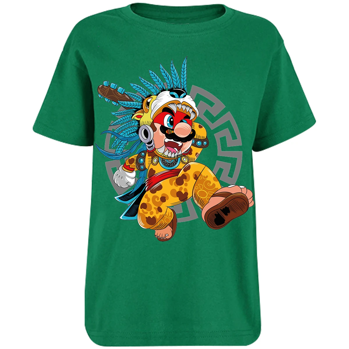 Playera Mario Bros Mario Azteca para Niño 10