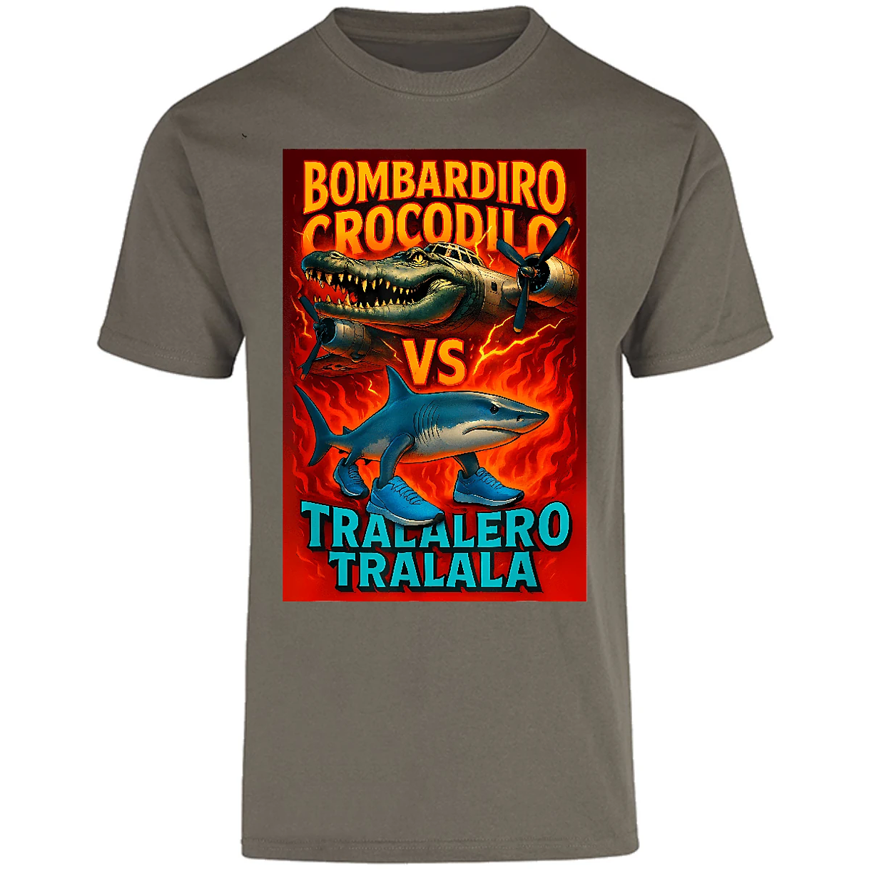 Playera Memes Bombardiro Crocodilo para Adulto 2