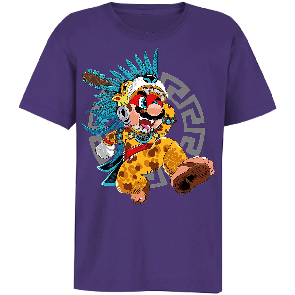 Playera Mario Bros Mario Azteca para Niño 17