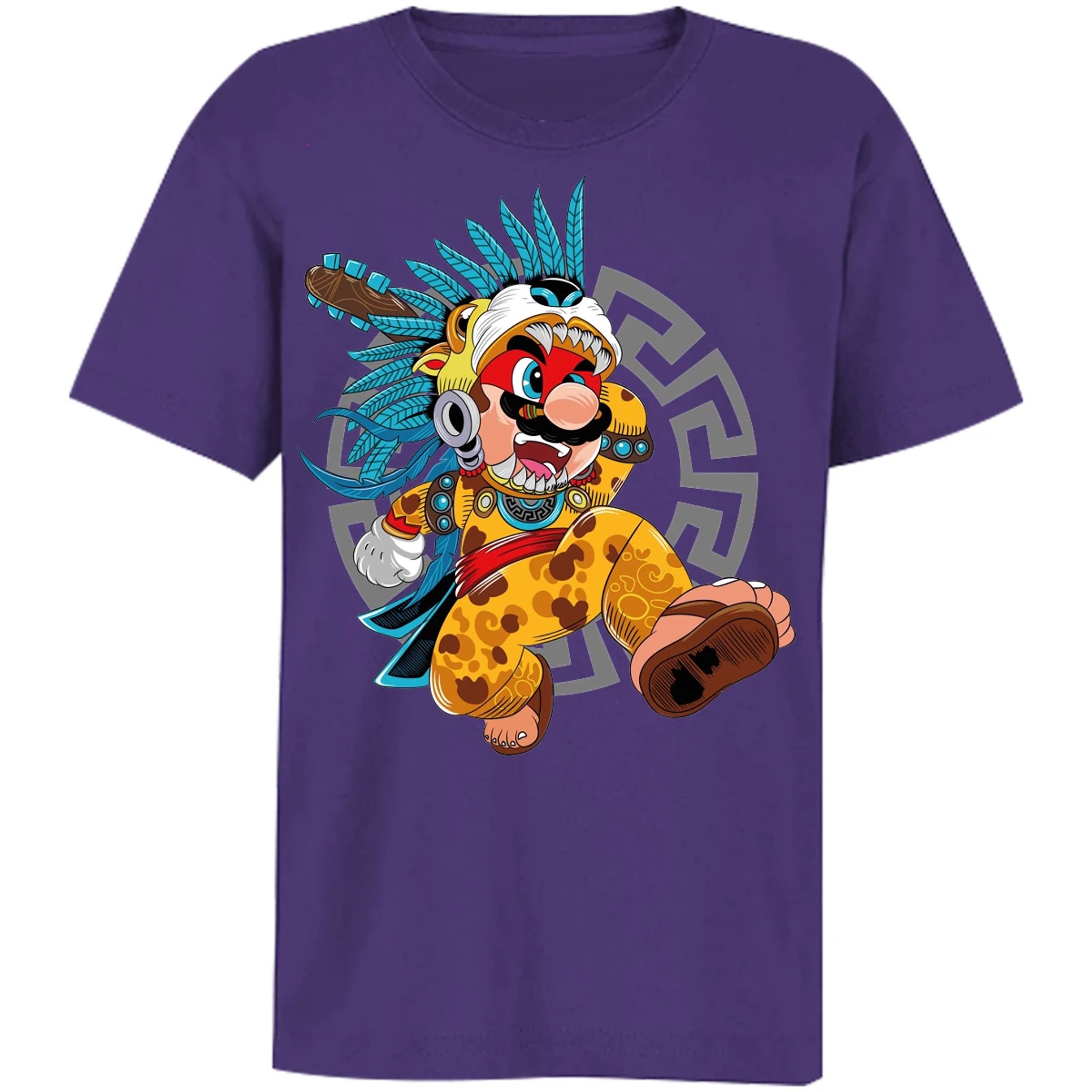 Playera Mario Bros Mario Azteca para Niño 17