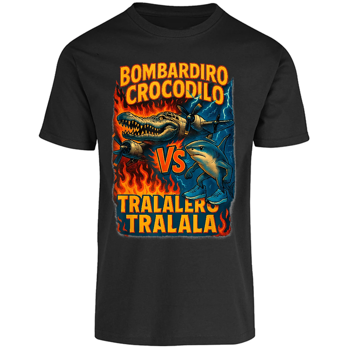 Playera Memes Bombardiro Crocodilo Tralalero Tralal para Adulto 30