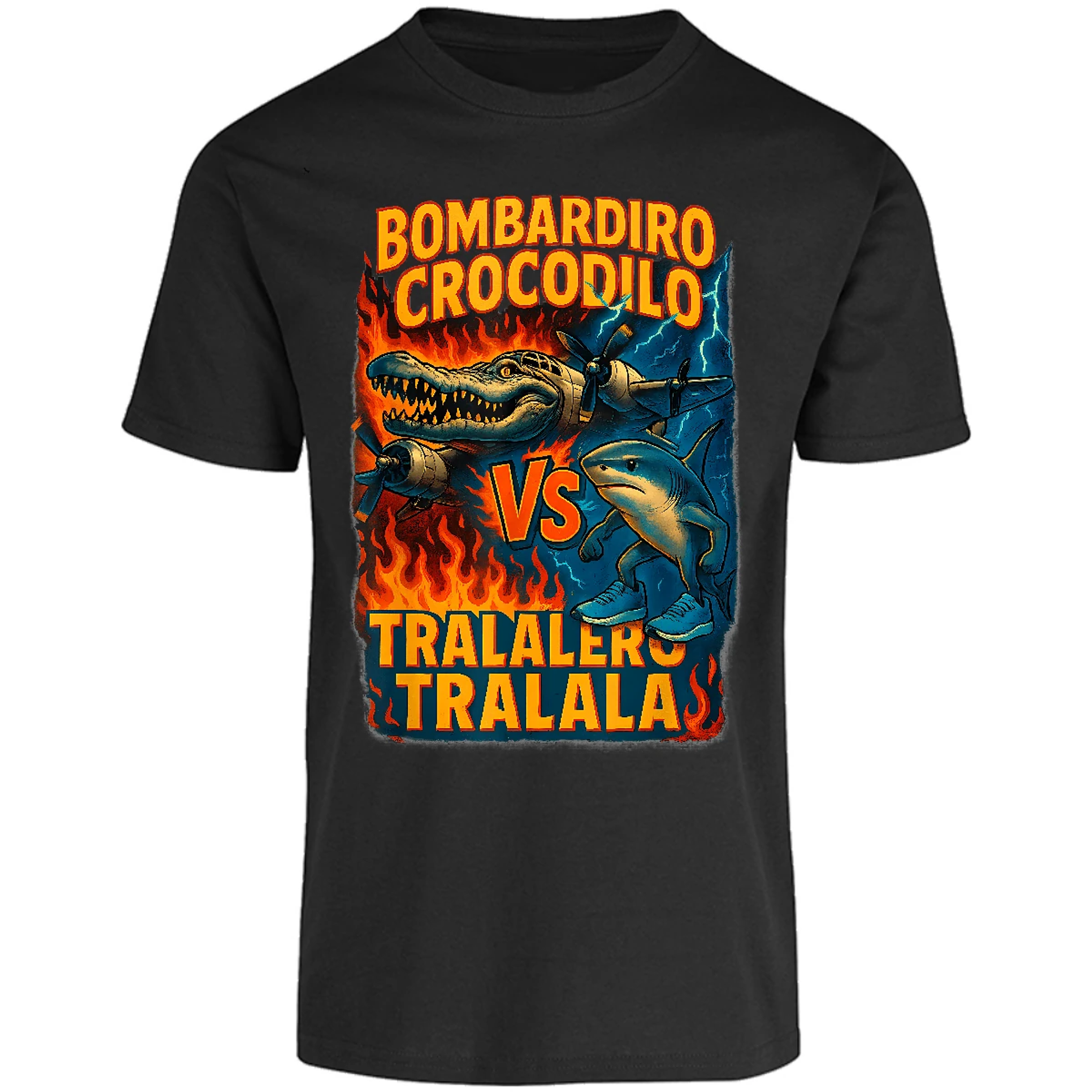 Playera Memes Bombardiro Crocodilo Tralalero Tralal para Adulto 30