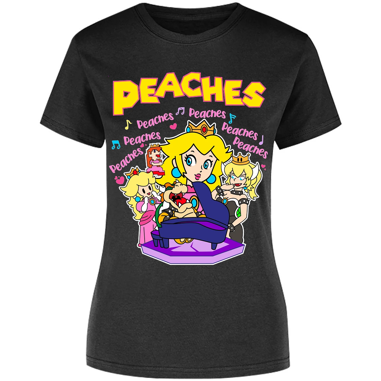 Blusa Mario Bros Peaches Song Blusa para Mujer 4