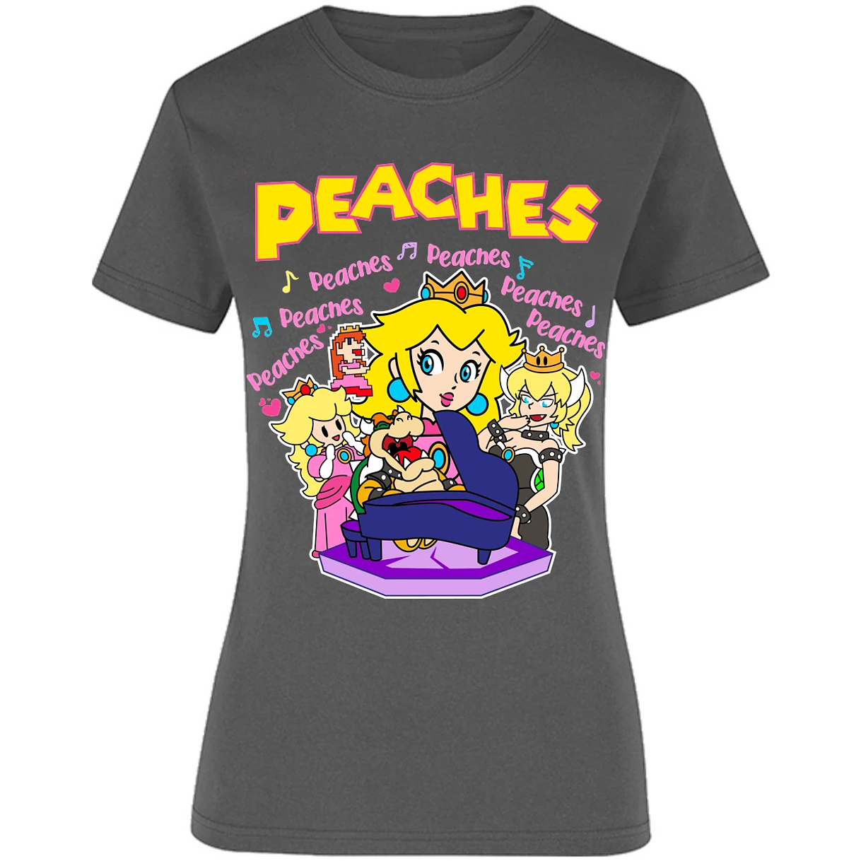 Blusa Mario Bros Peaches Song Blusa para Mujer 12