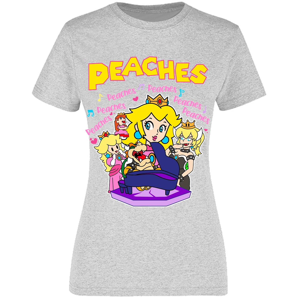 Blusa Mario Bros Peaches Song Blusa para Mujer 14