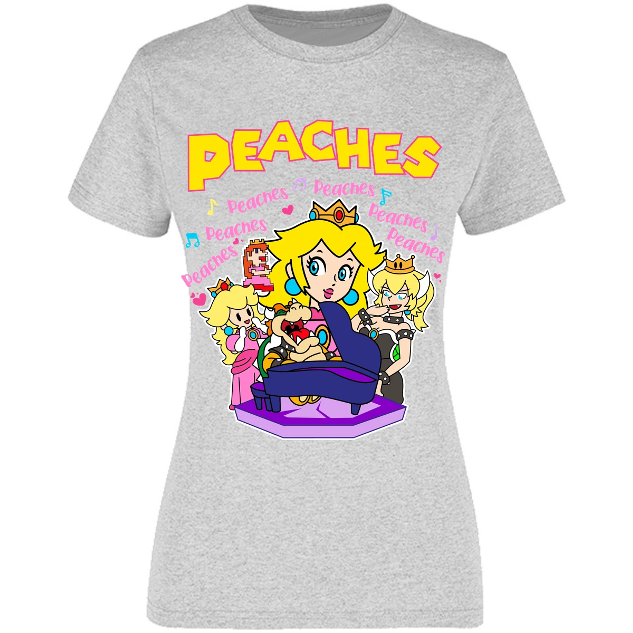 Blusa Mario Bros Peaches Song Blusa para Mujer 14