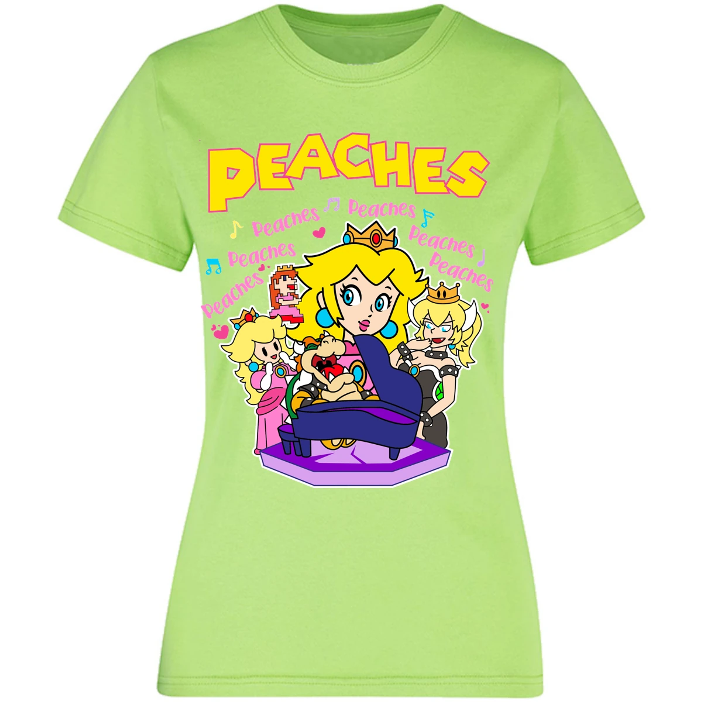 Blusa Mario Bros Peaches Song Blusa para Mujer 10