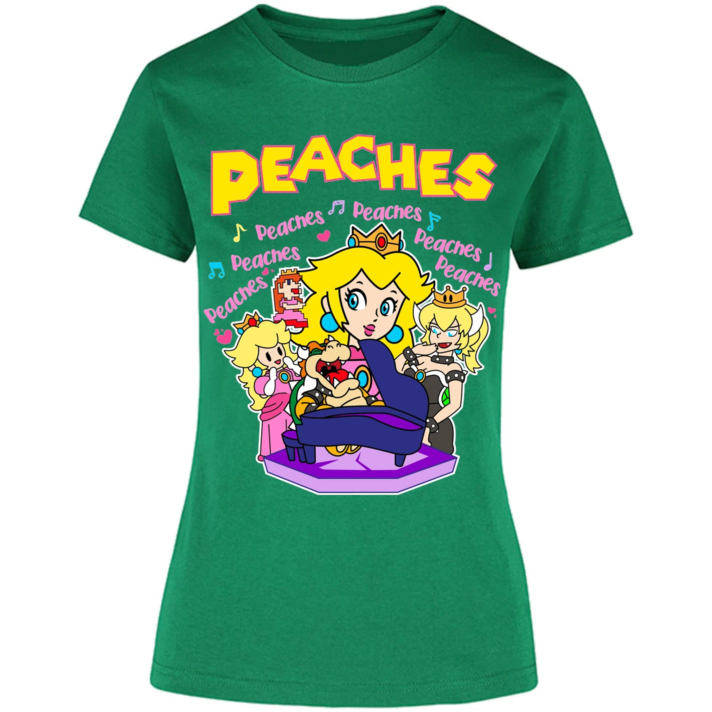 Blusa Mario Bros Peaches Song Blusa para Mujer 1