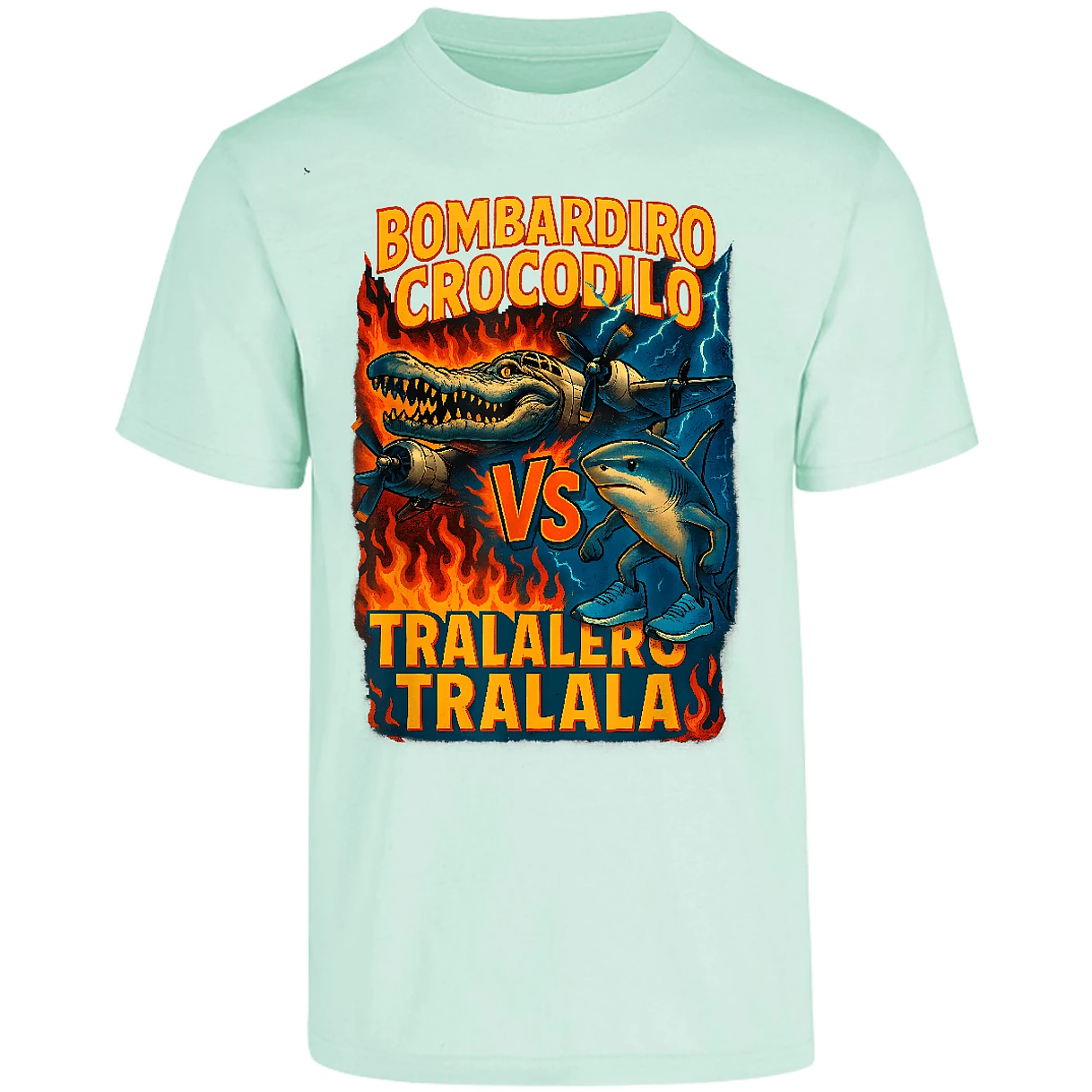 Playera Memes Bombardiro Crocodilo Tralalero Tralal para Adulto 16