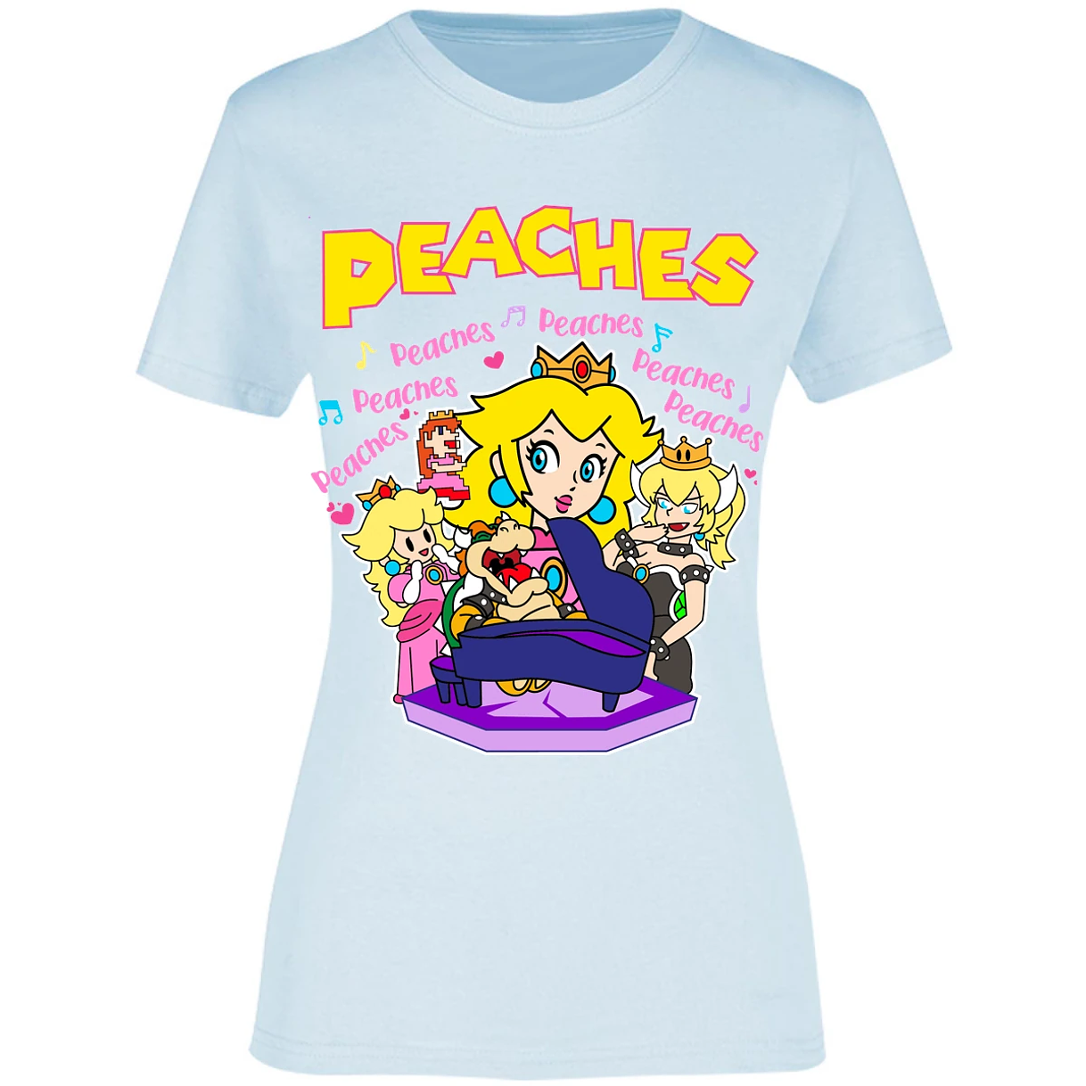 Blusa Mario Bros Peaches Song Blusa para Mujer 5