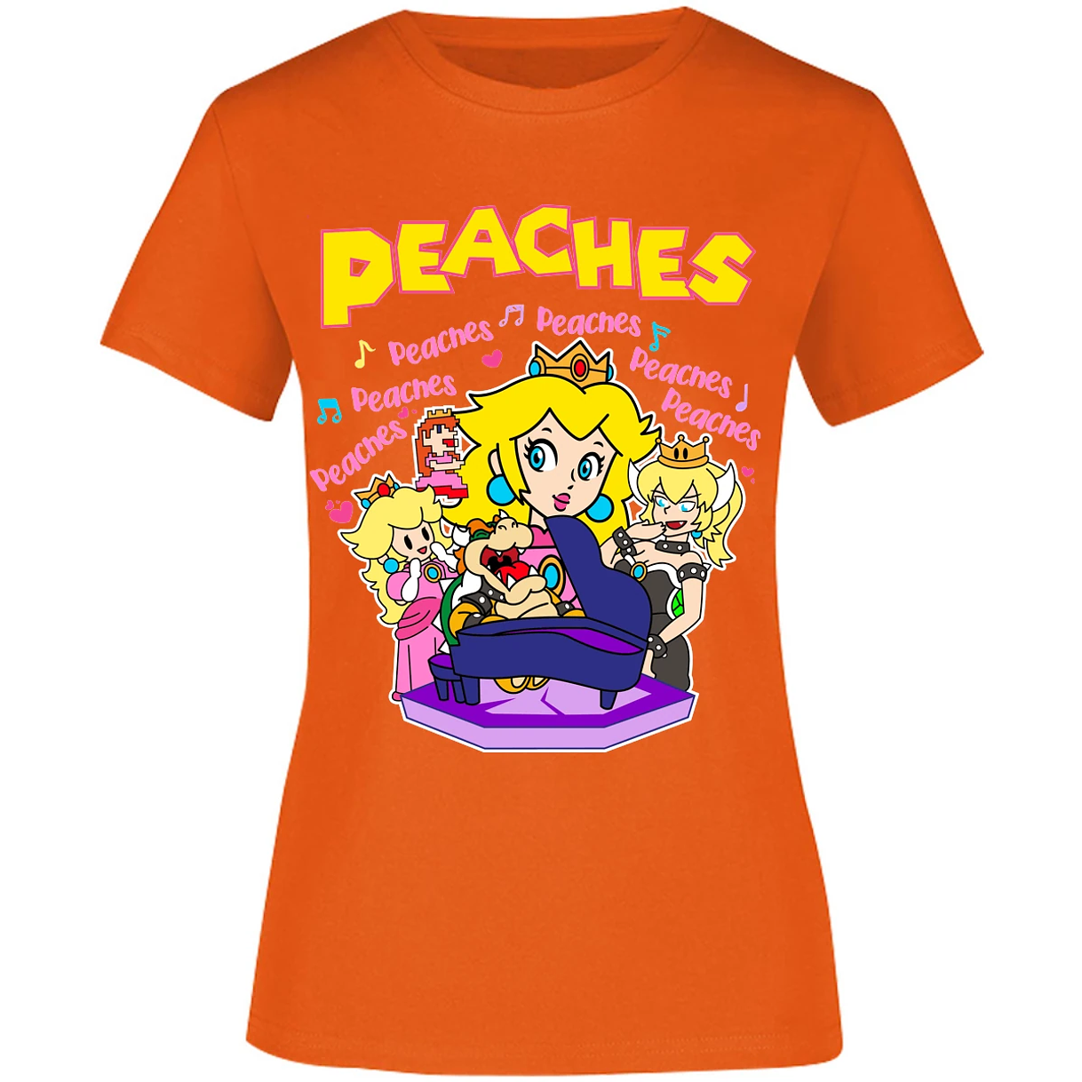 Blusa Mario Bros Peaches Song Blusa para Mujer 9