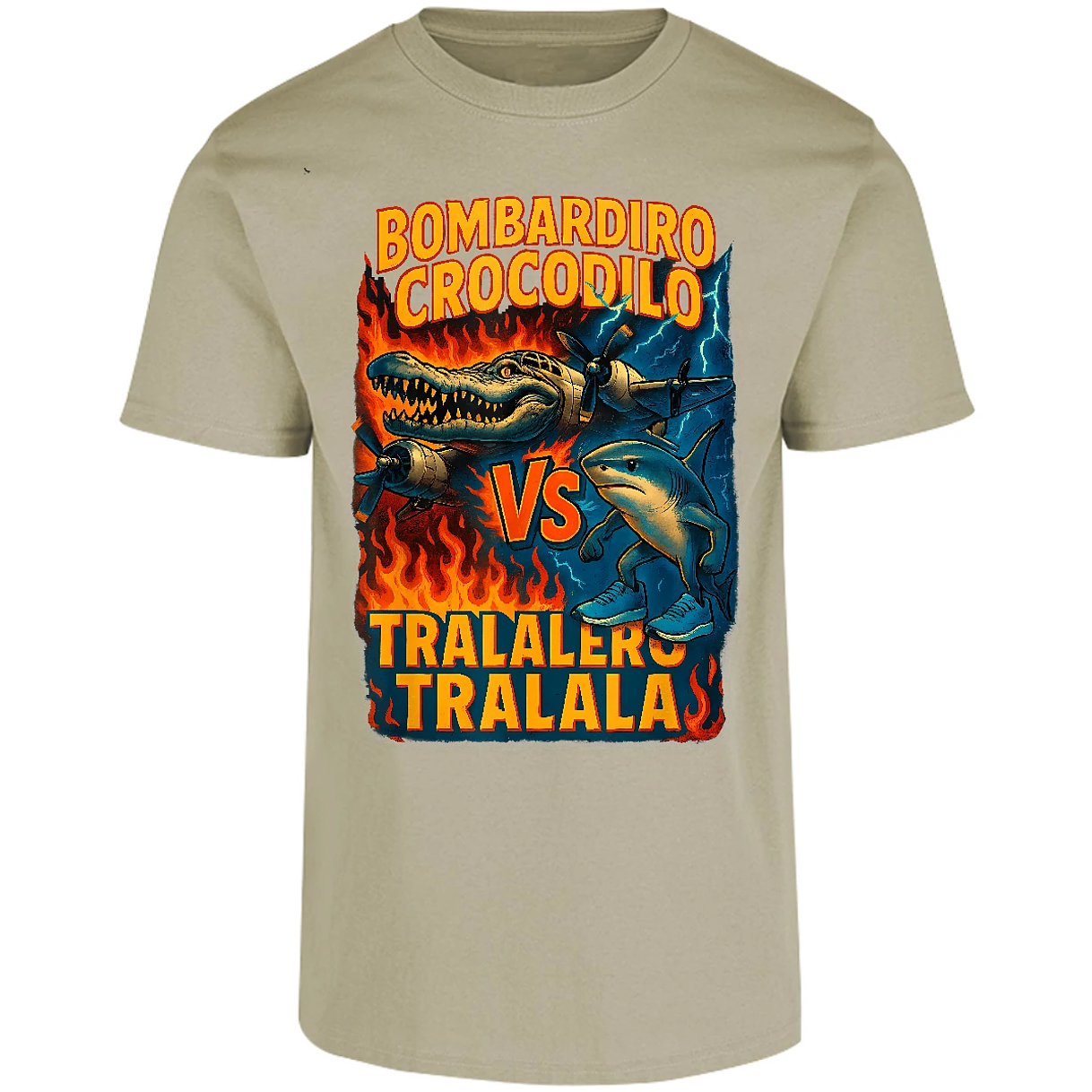 Playera Memes Bombardiro Crocodilo Tralalero Tralal para Adulto 8