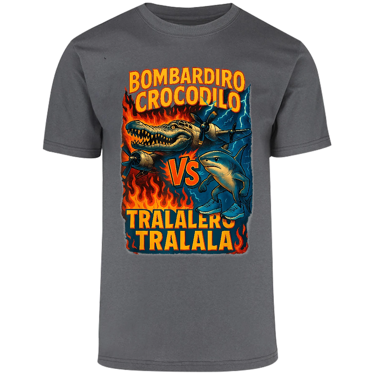 Playera Memes Bombardiro Crocodilo Tralalero Tralal para Adulto 14