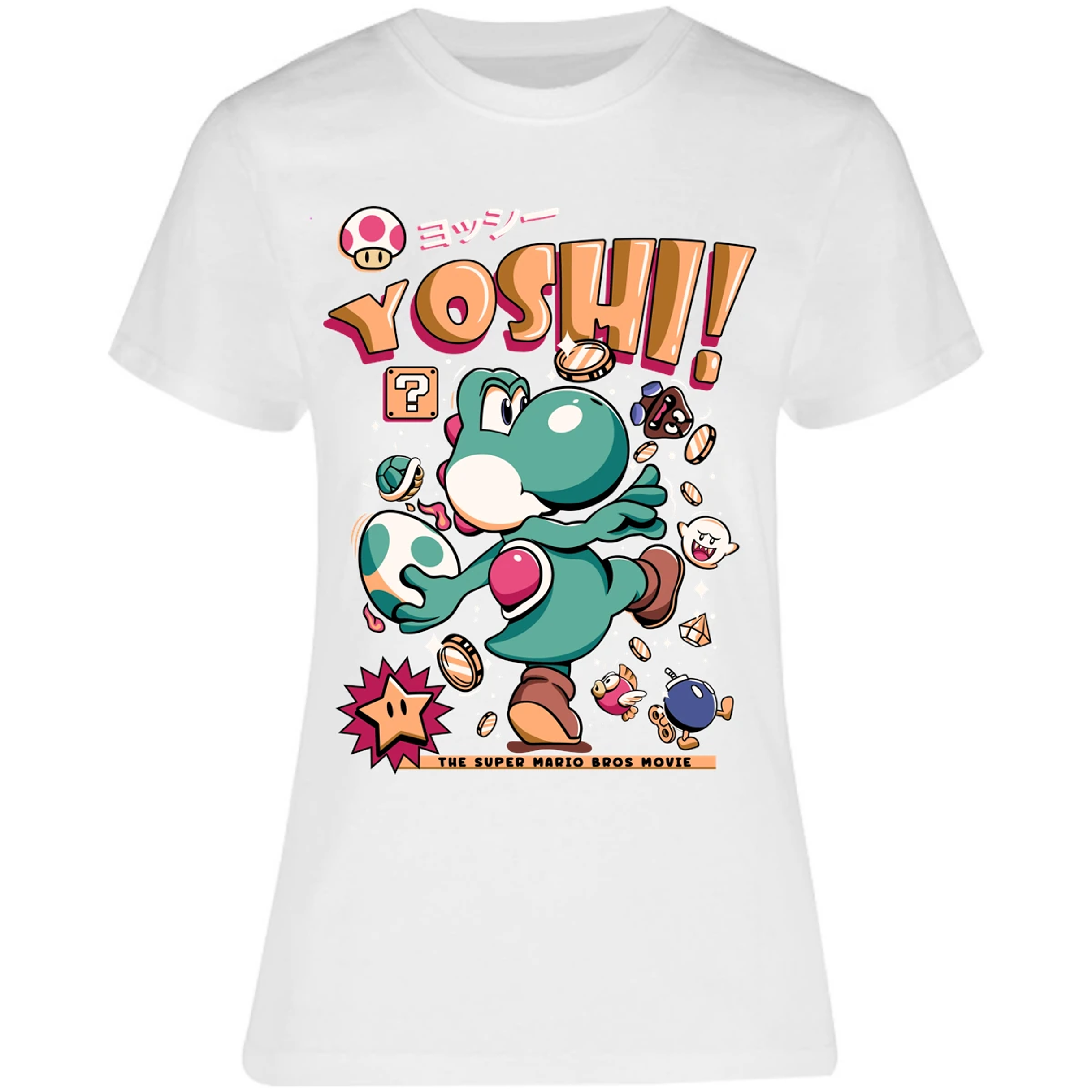 Blusa Mario Bros Yoshi Tee Blusa para Mujer 3