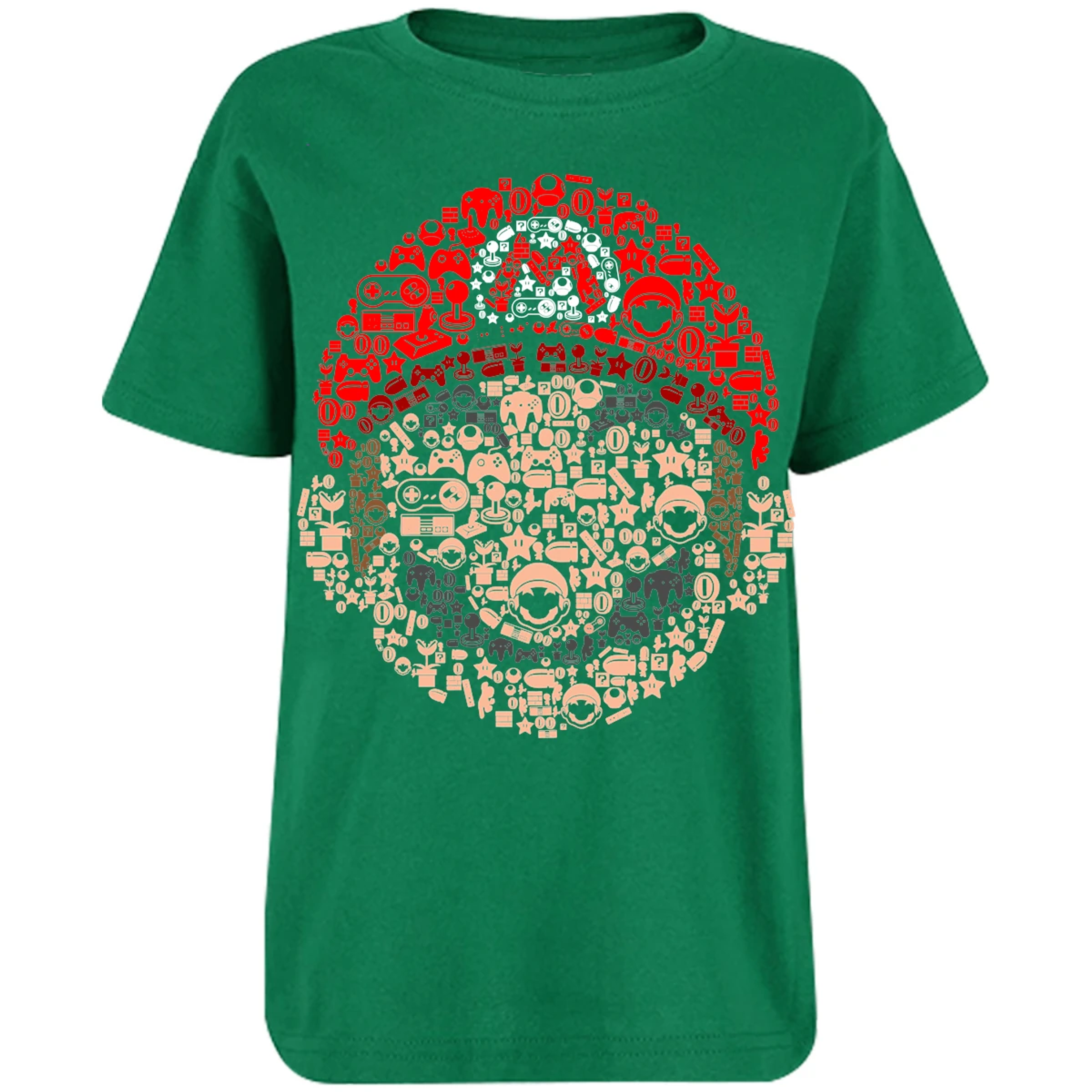 Playera Mario Bros Mario Bros Iconos para Niño 12