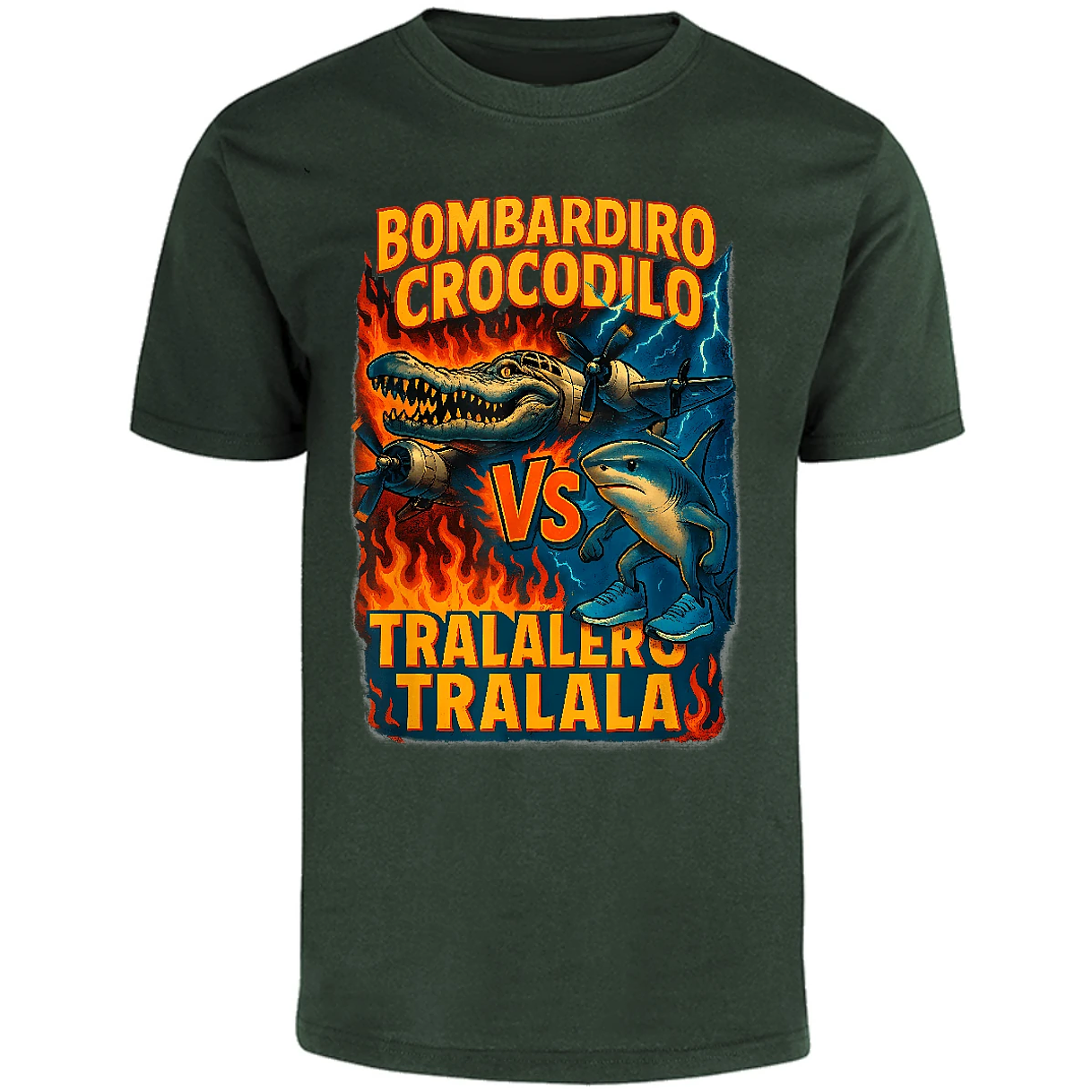 Playera Memes Bombardiro Crocodilo Tralalero Tralal para Adulto 5